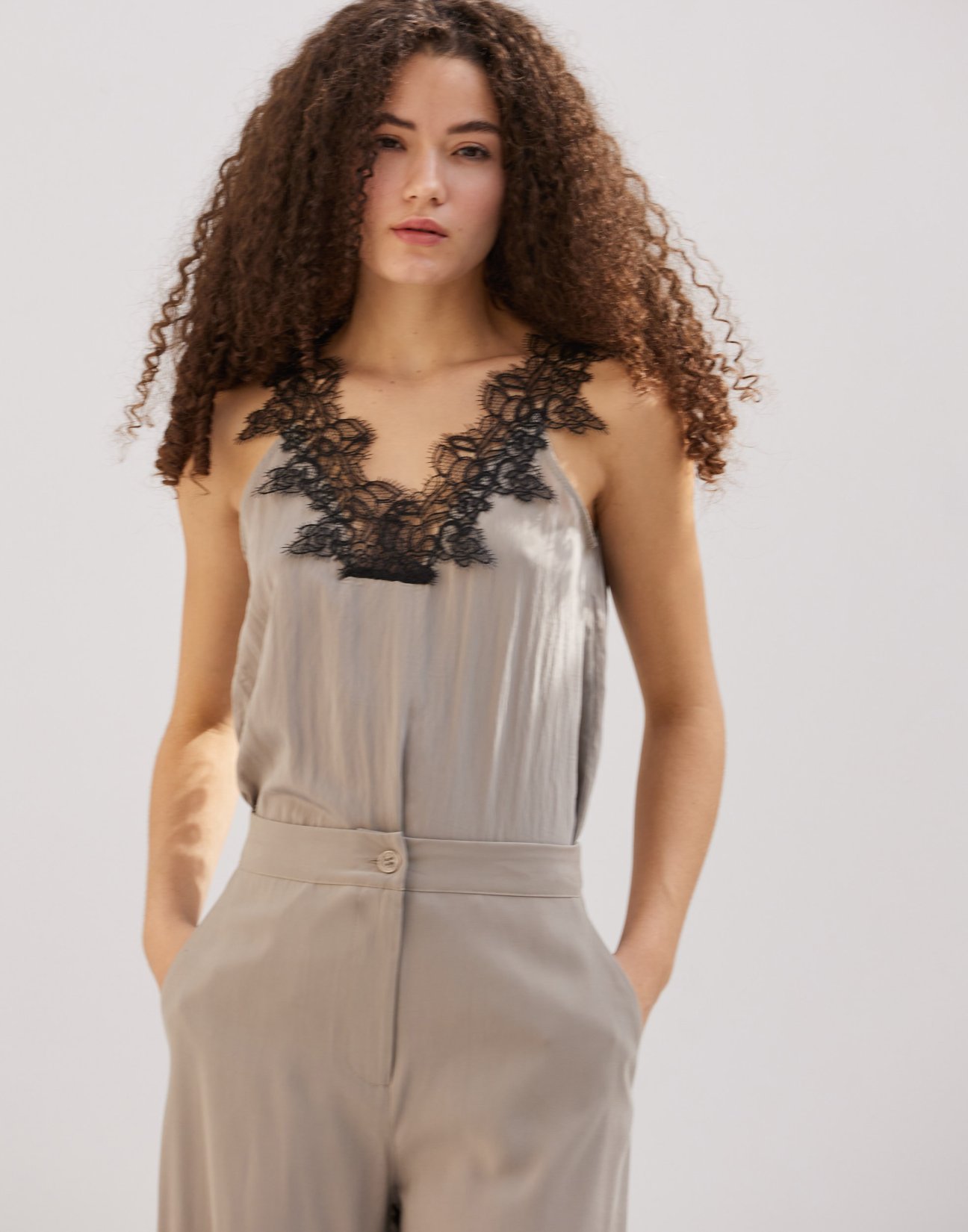 Top with lace
