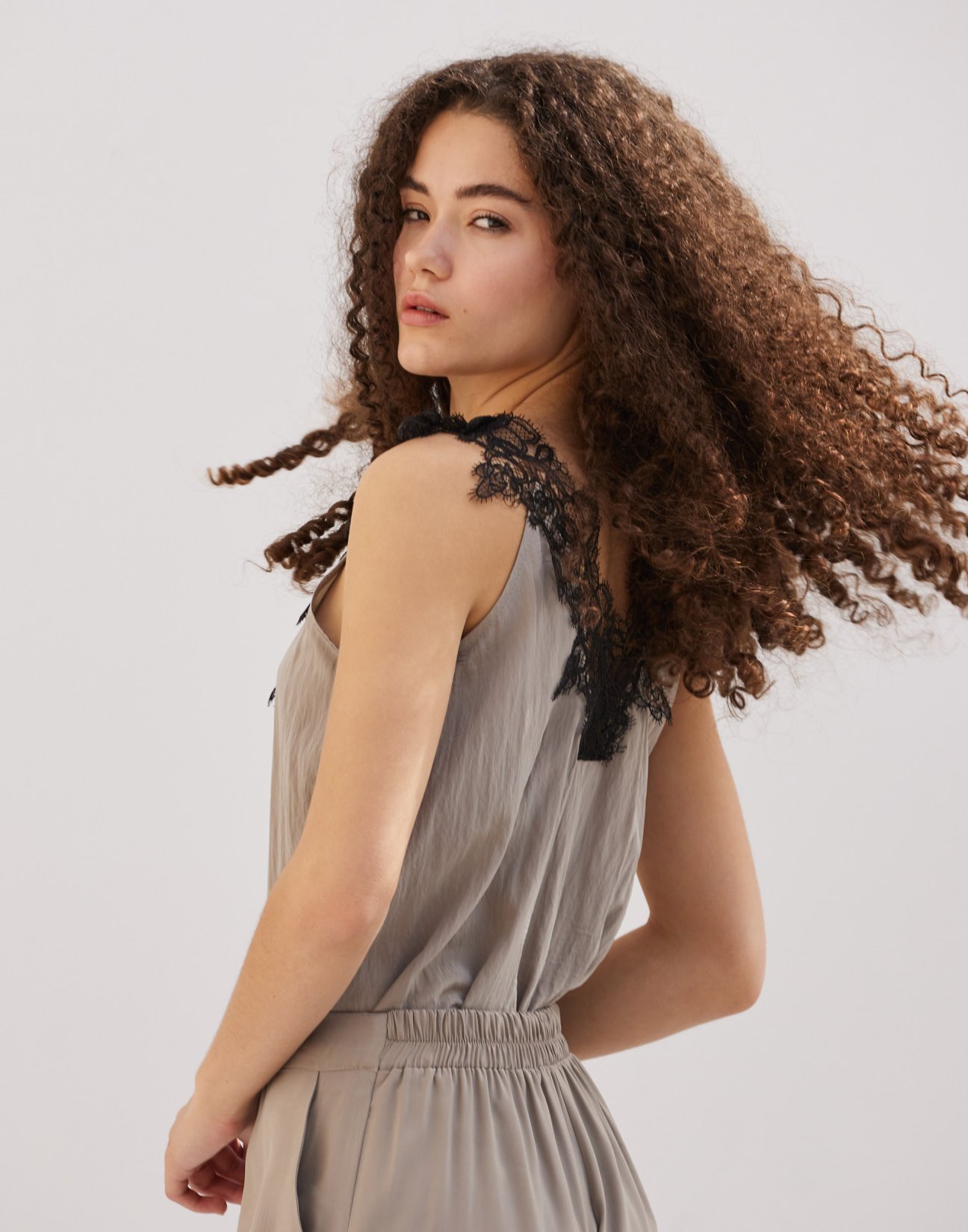 Top with lace