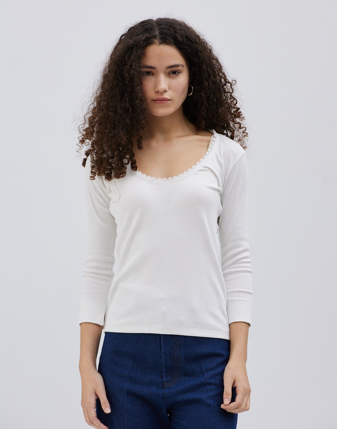 Top with lace