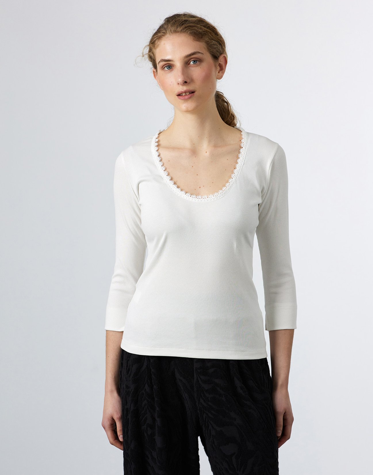 Top with lace