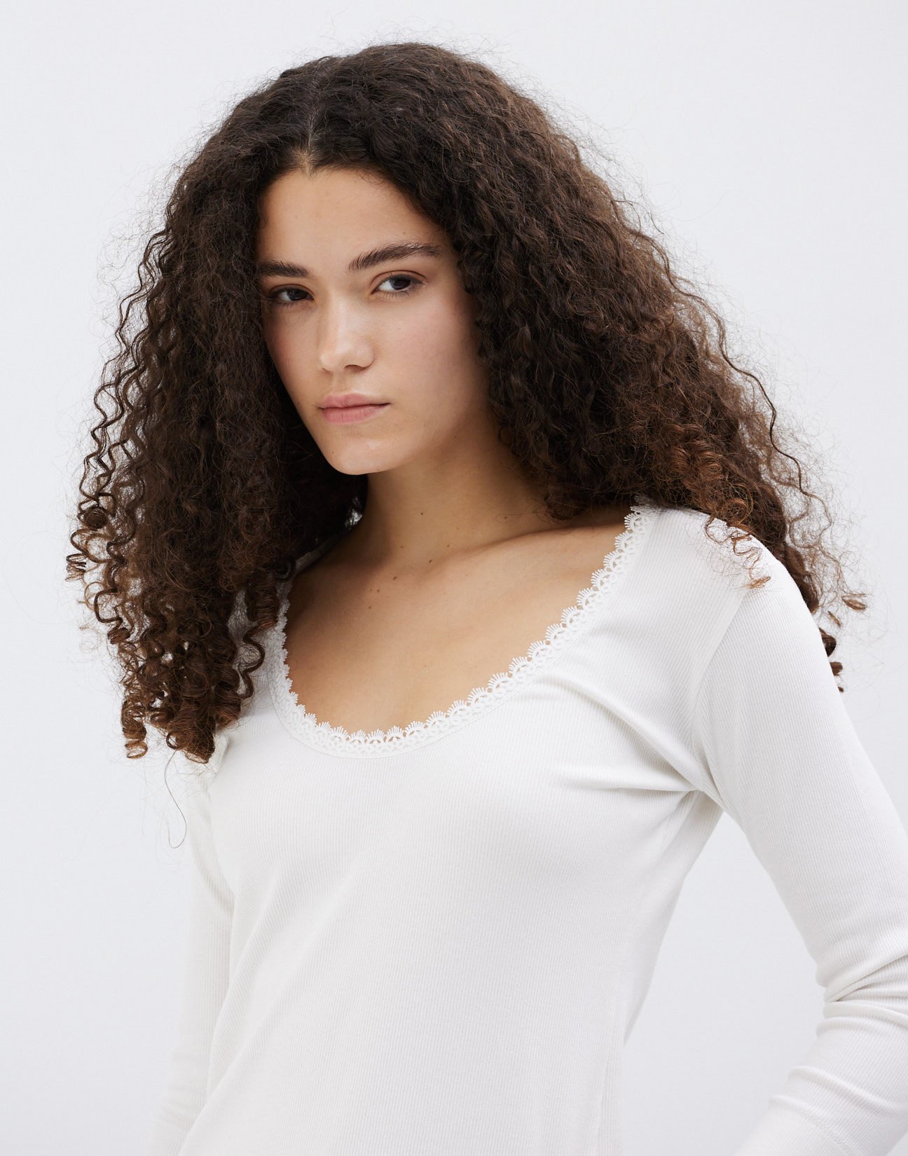 Top with lace