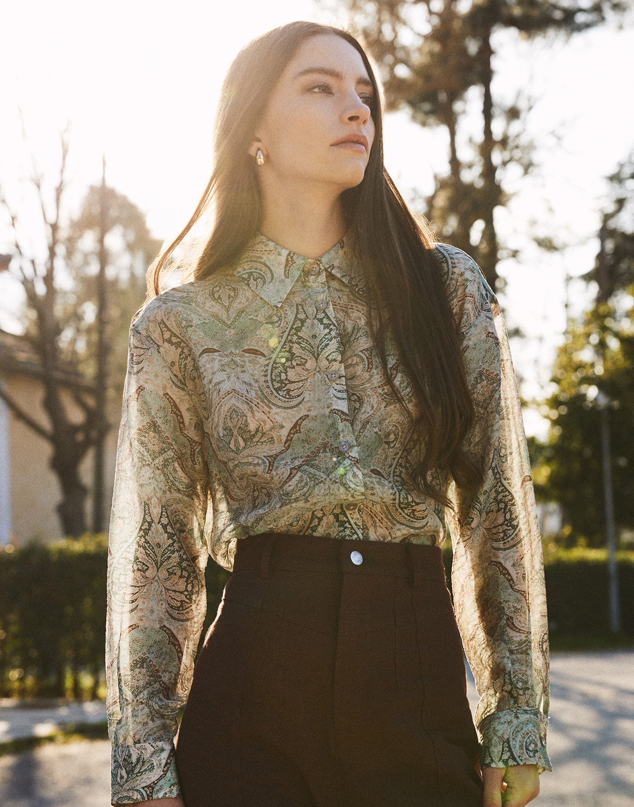 Oversized printed shirt