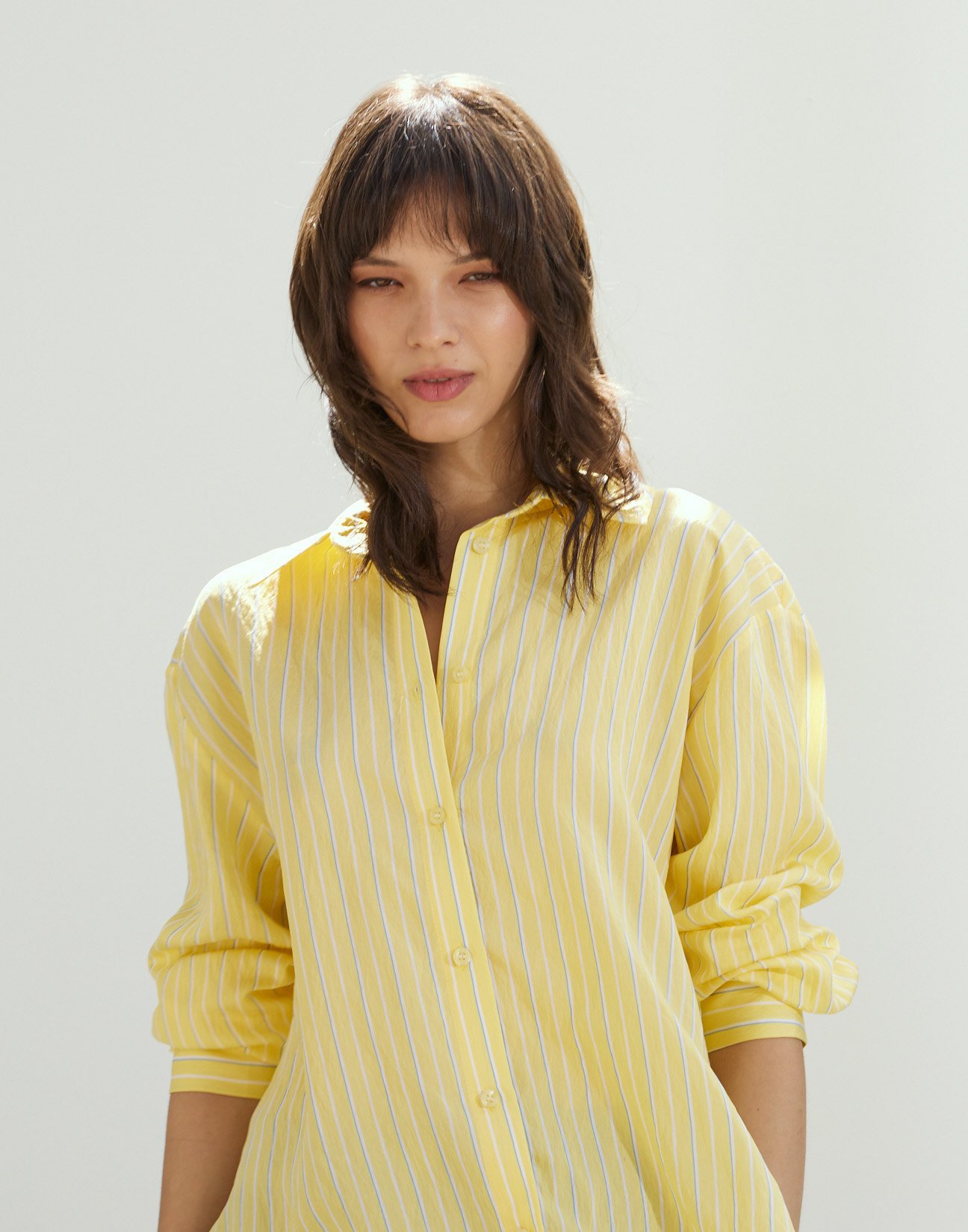 Oversized striped shirt