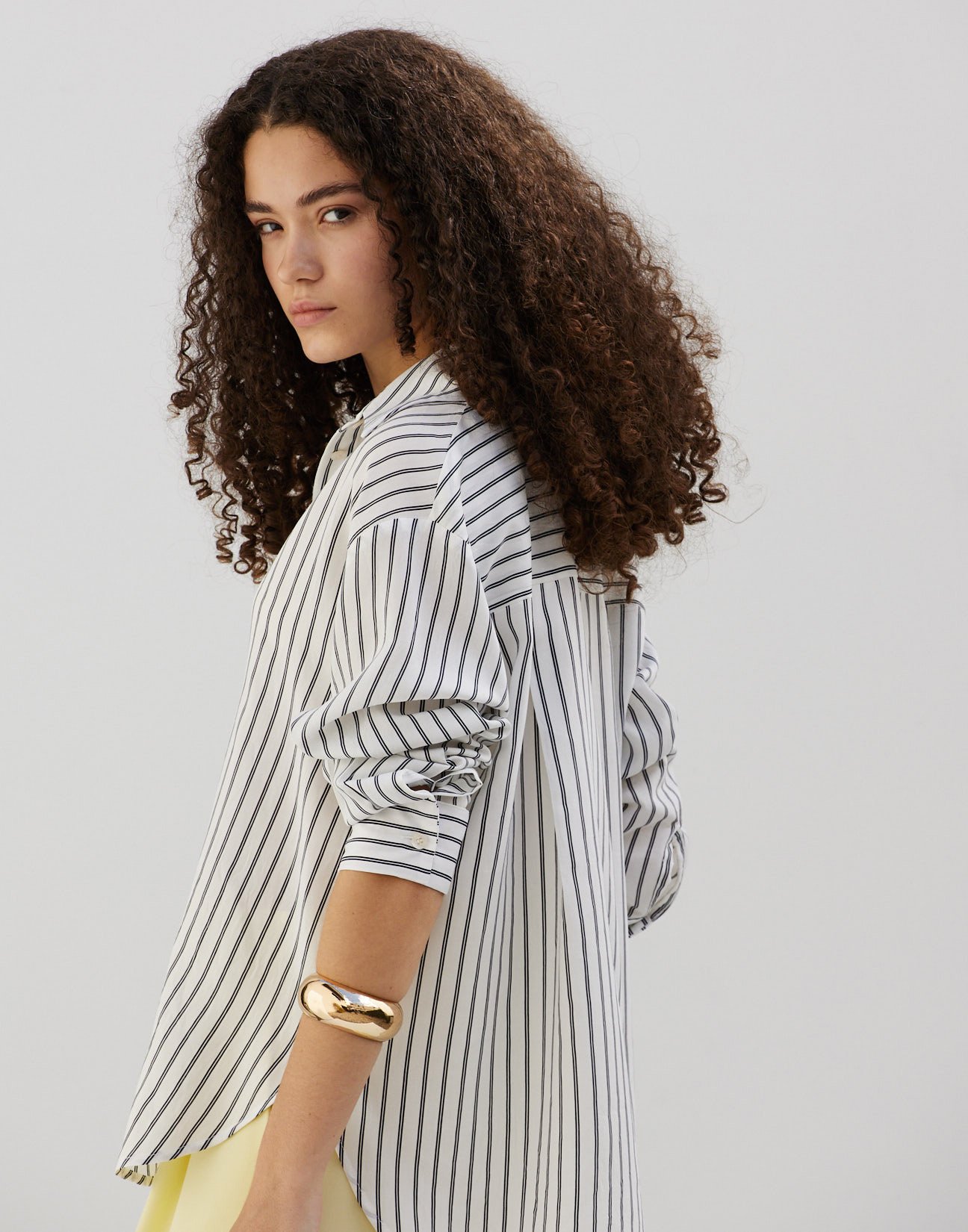 Oversized striped shirt