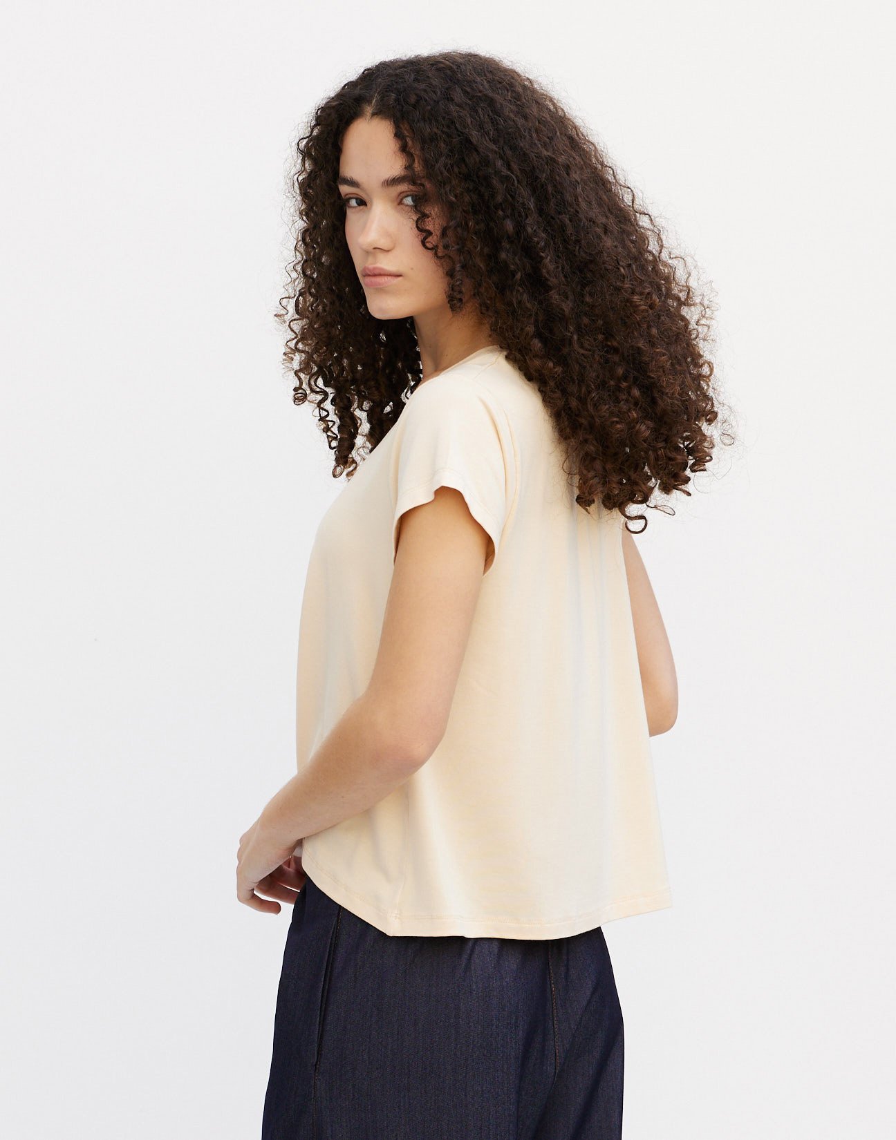 V neckline blouse