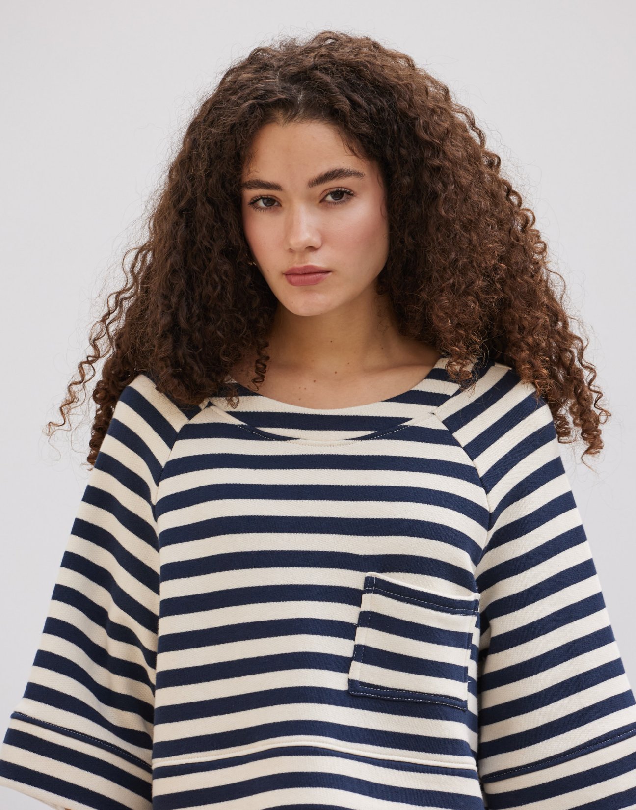 Matching fabric sweatshirt