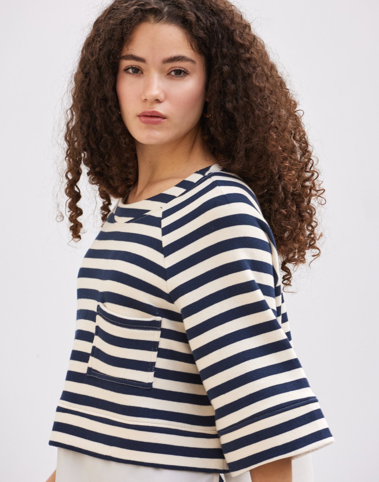 Matching fabric sweatshirt
