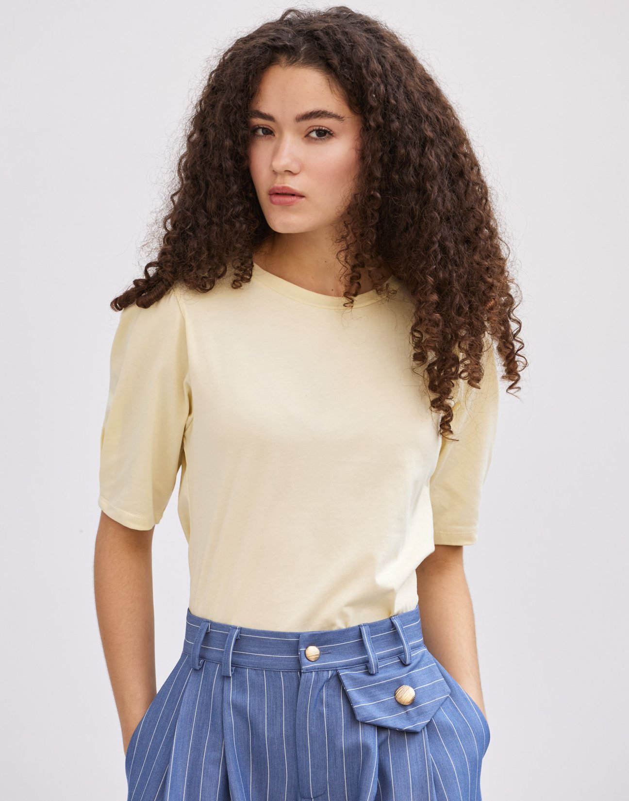 Blouse with gather detail
