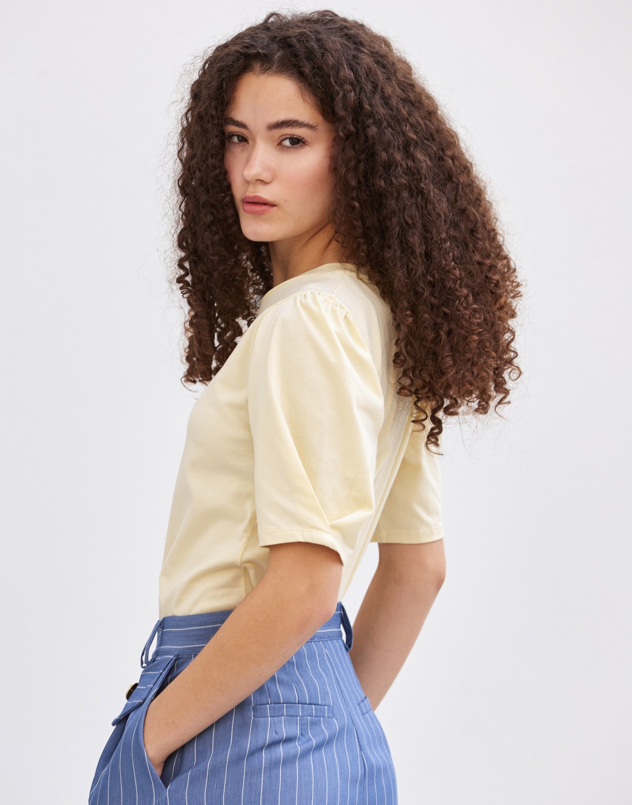 Blouse with gather detail