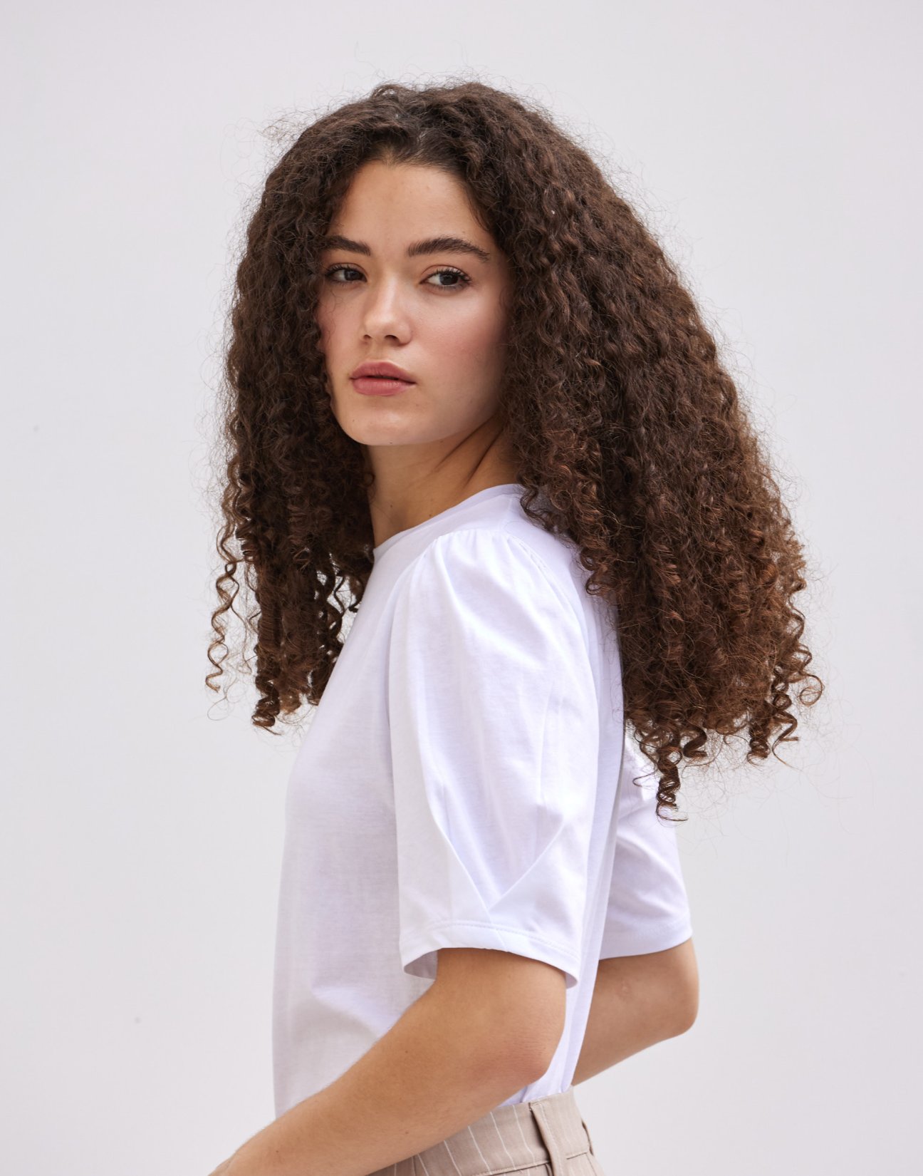 Blouse with gather detail