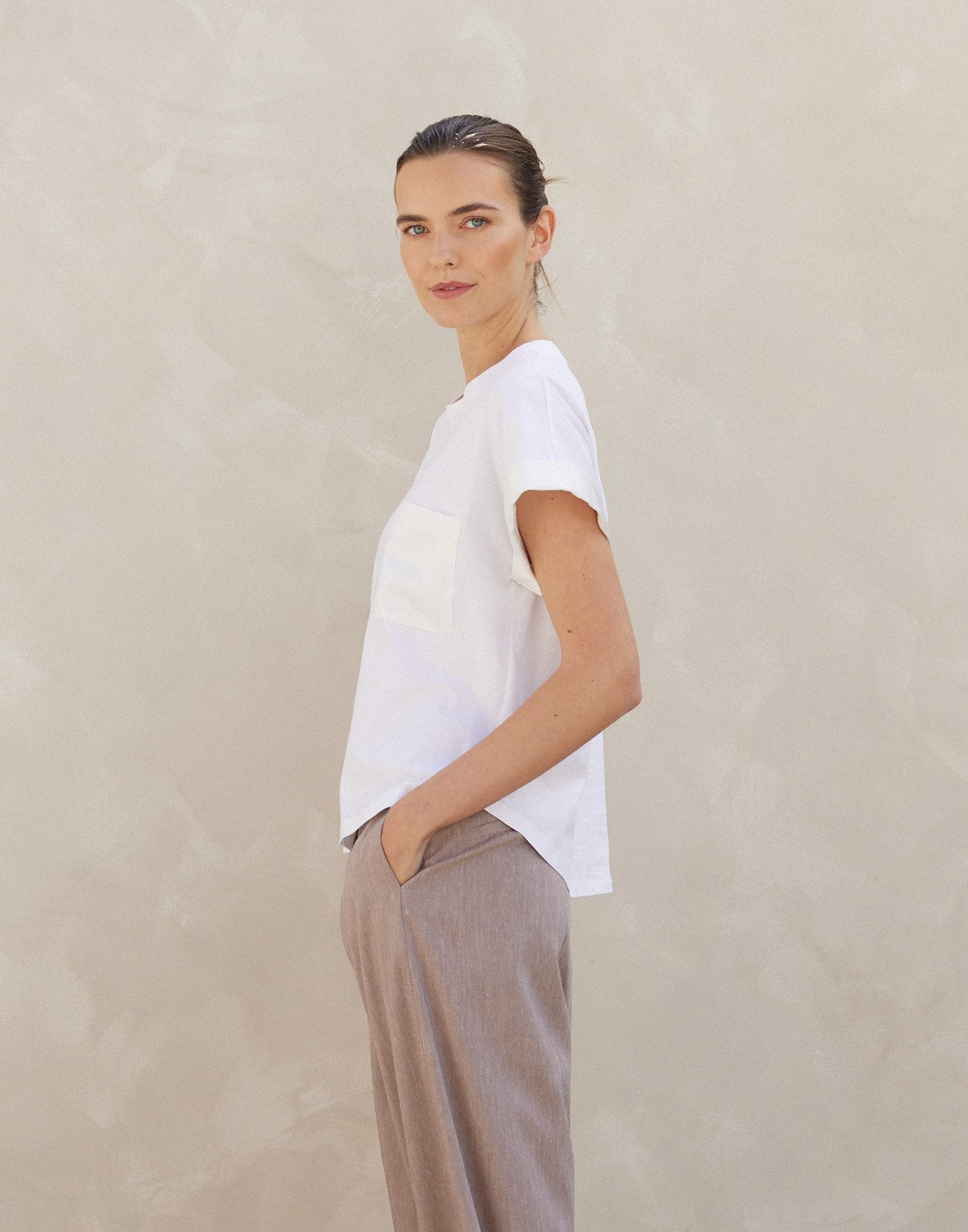 Blouse with pocket detail