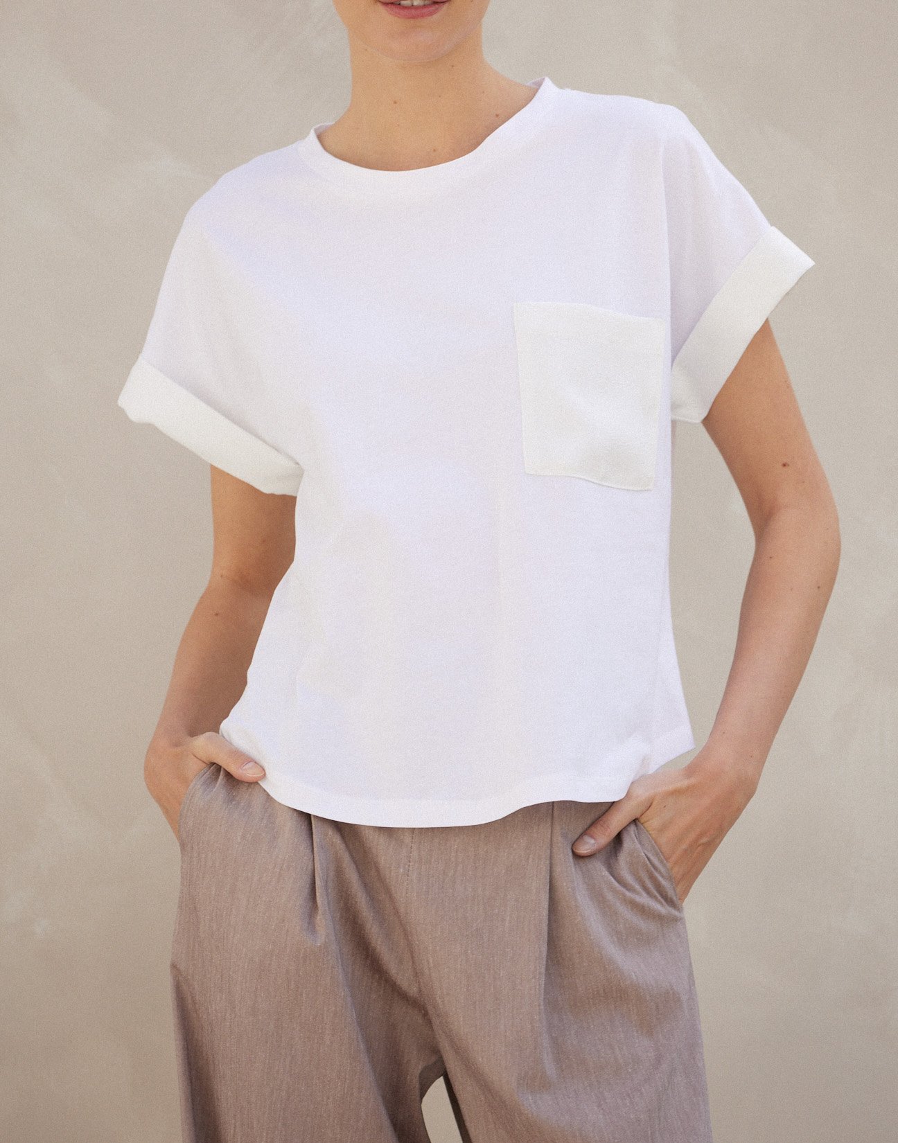 Blouse with pocket detail