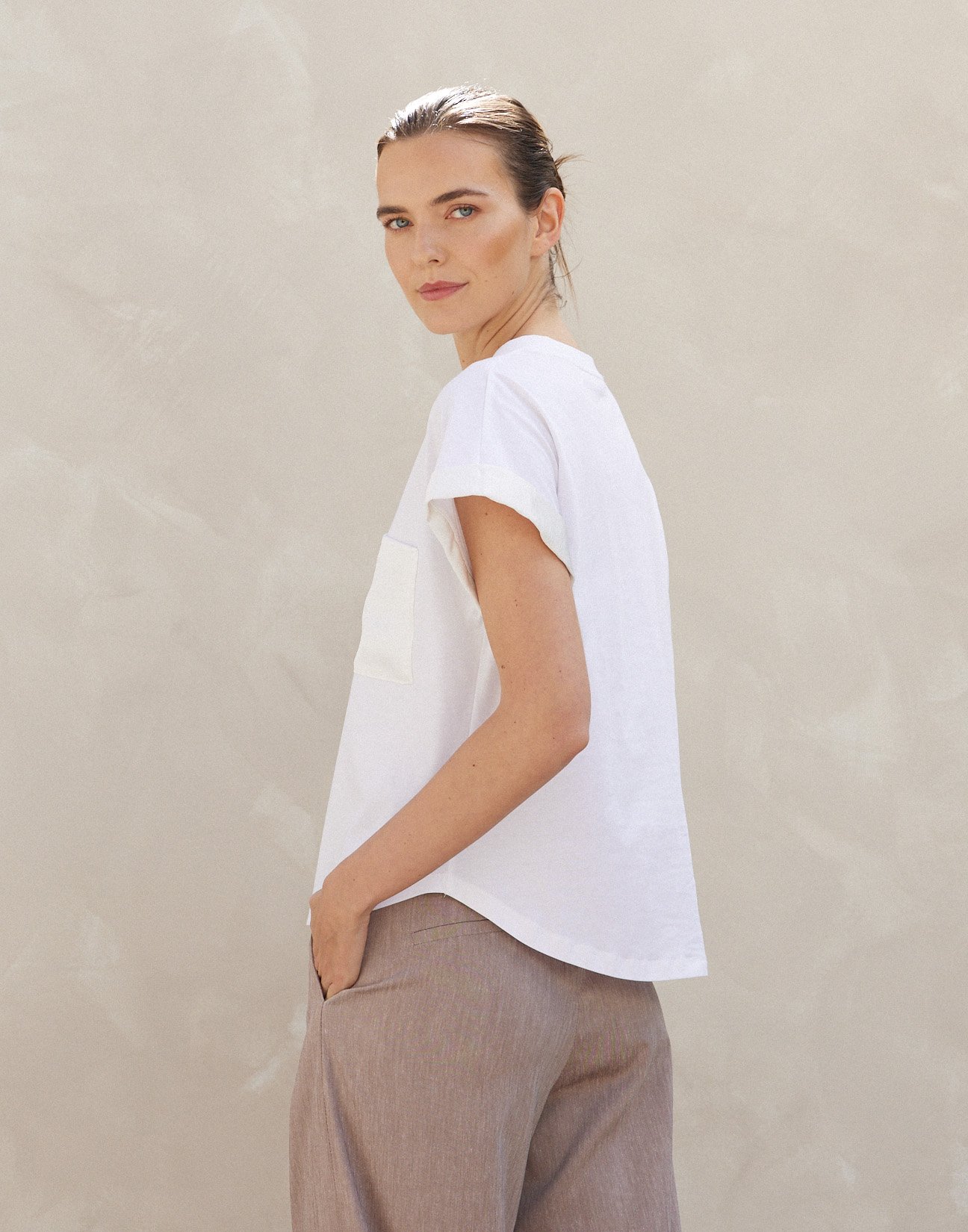 Blouse with pocket detail