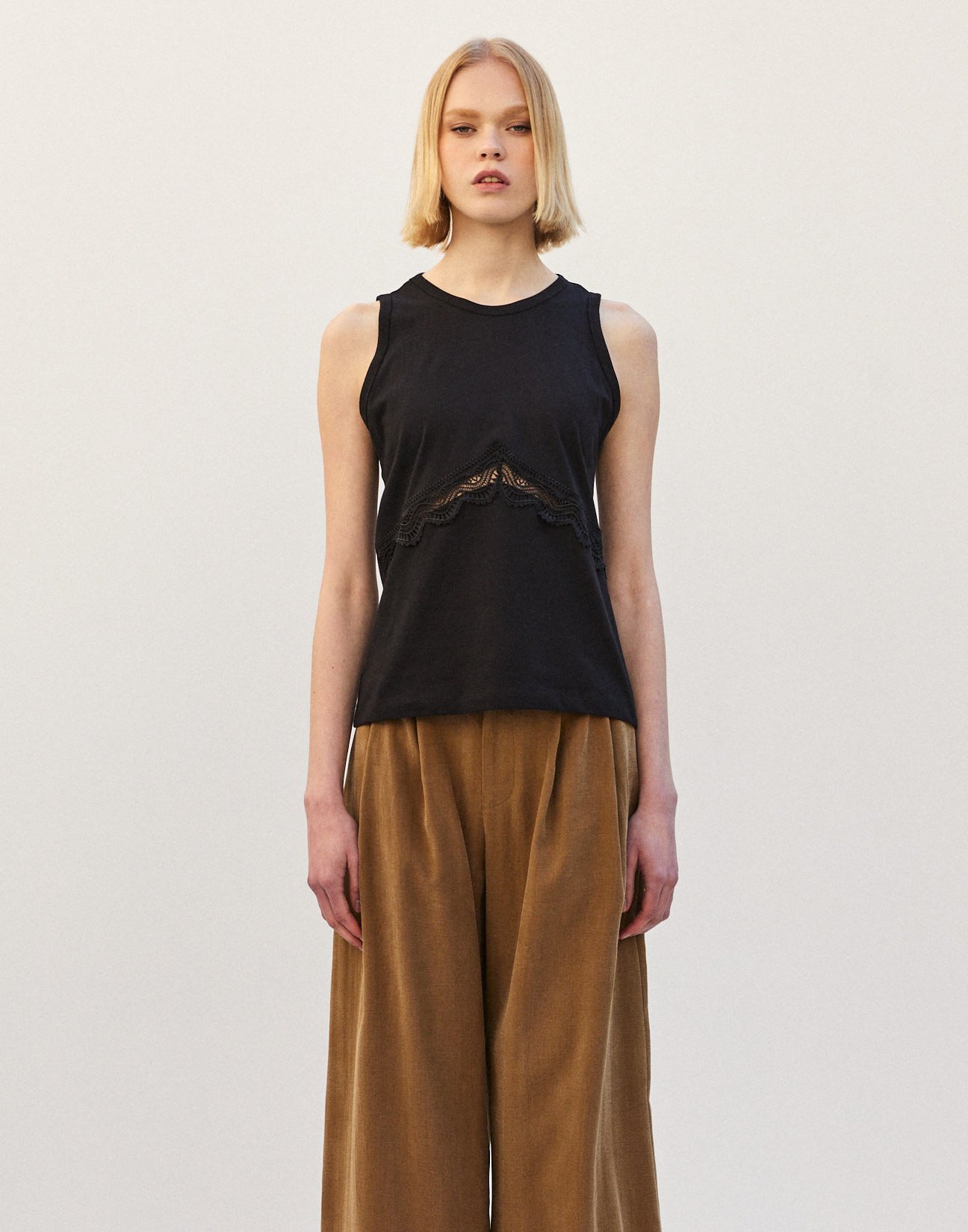 Top with lace