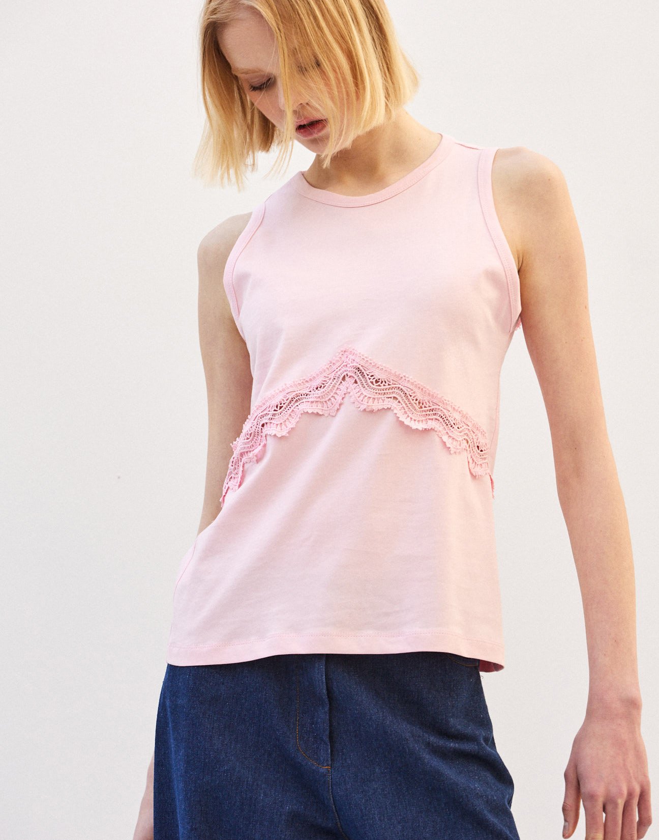 Top with lace