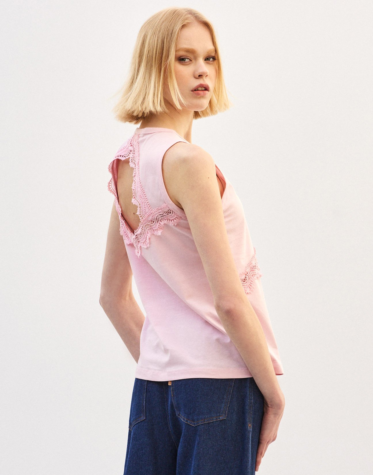 Top with lace