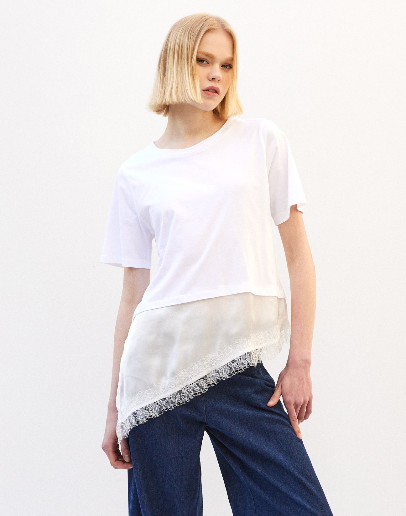 Matching fabric blouse