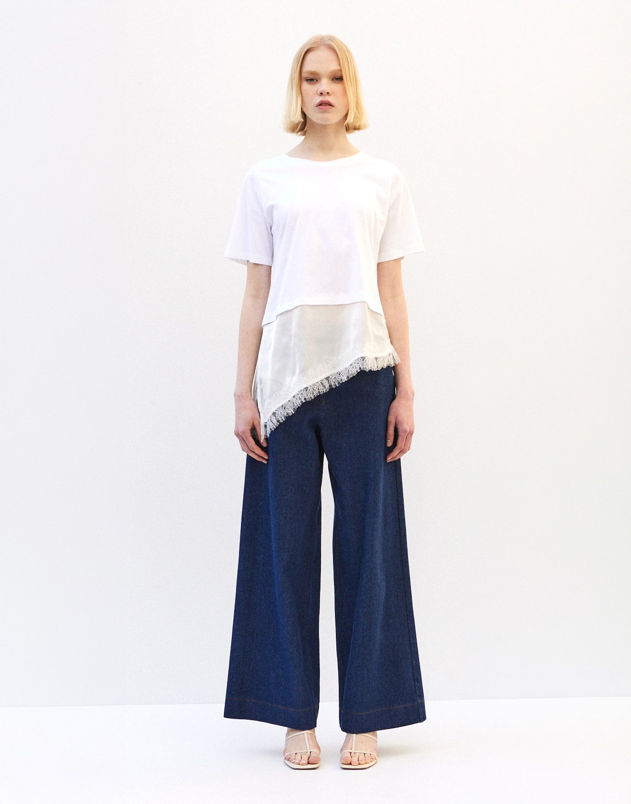 Matching fabric blouse
