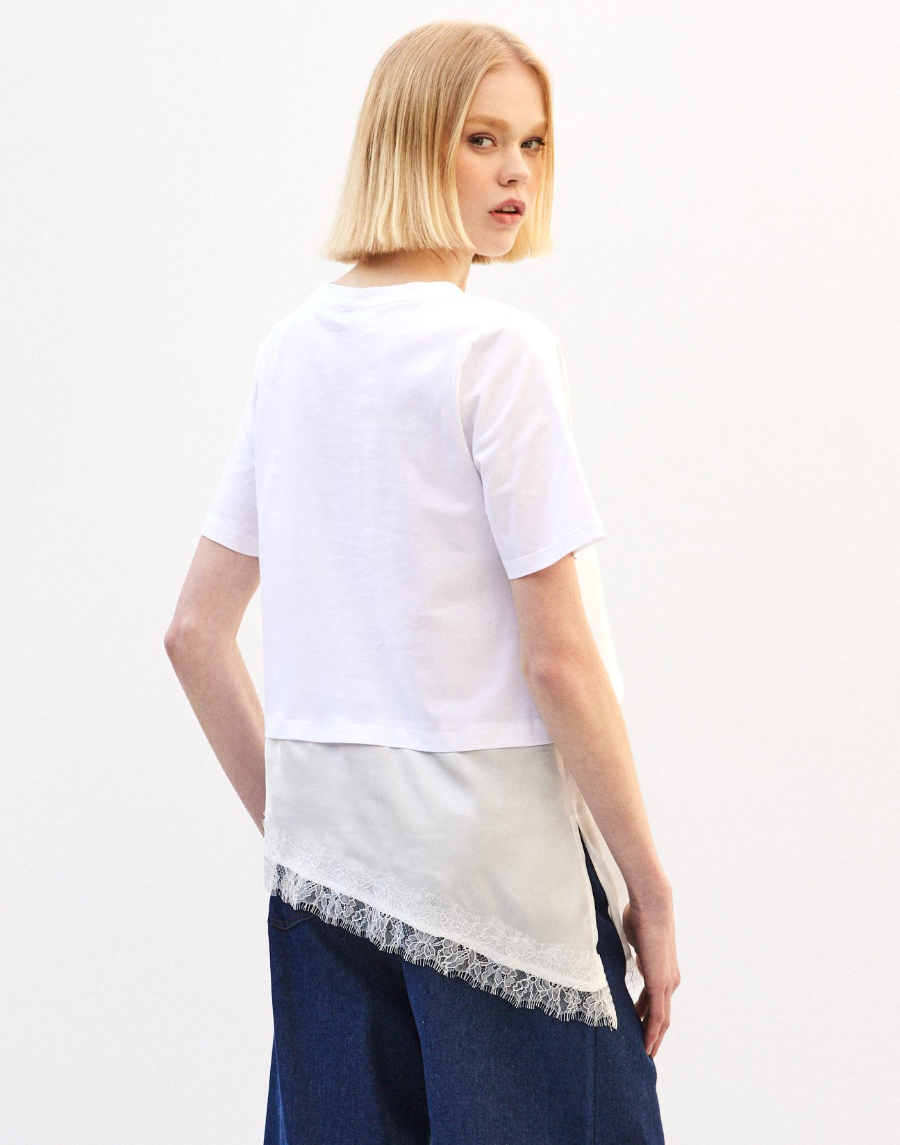 Matching fabric blouse