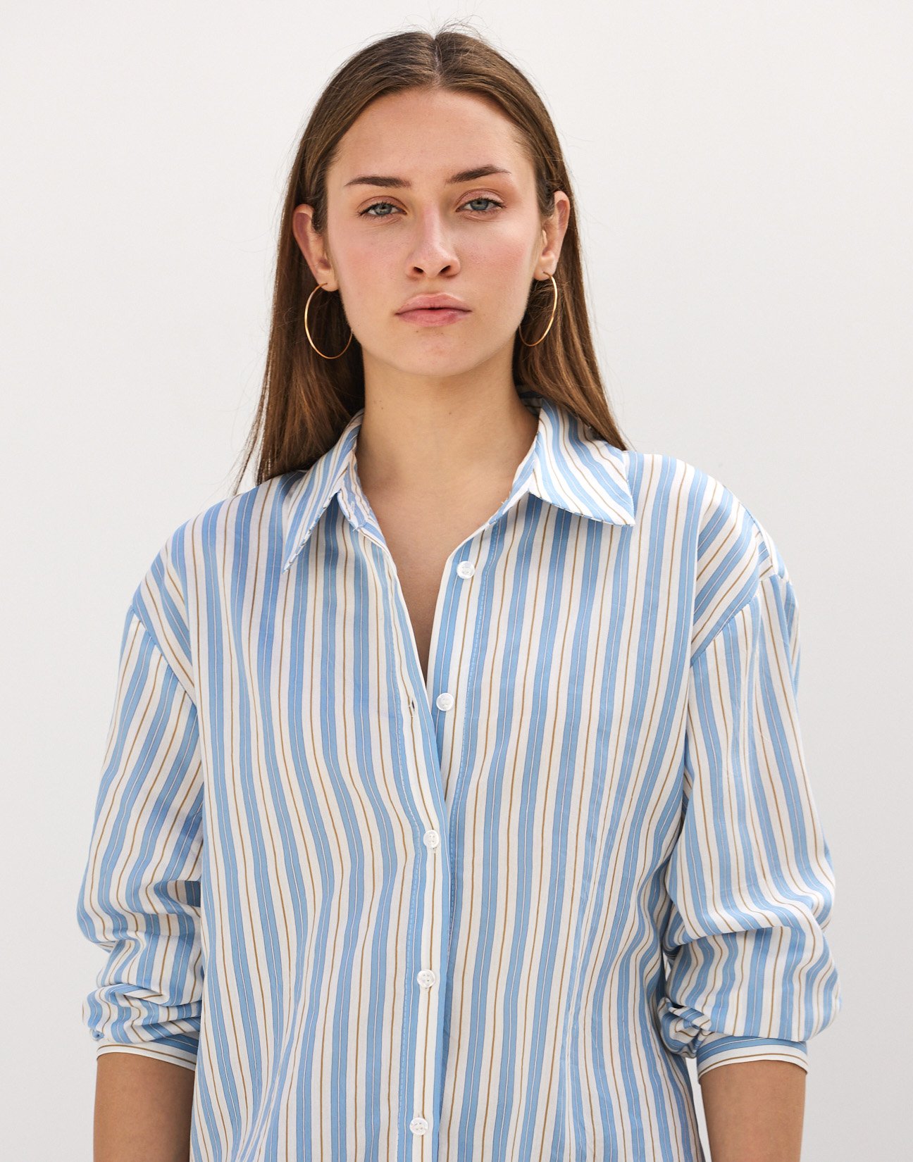 Oversized striped shirt