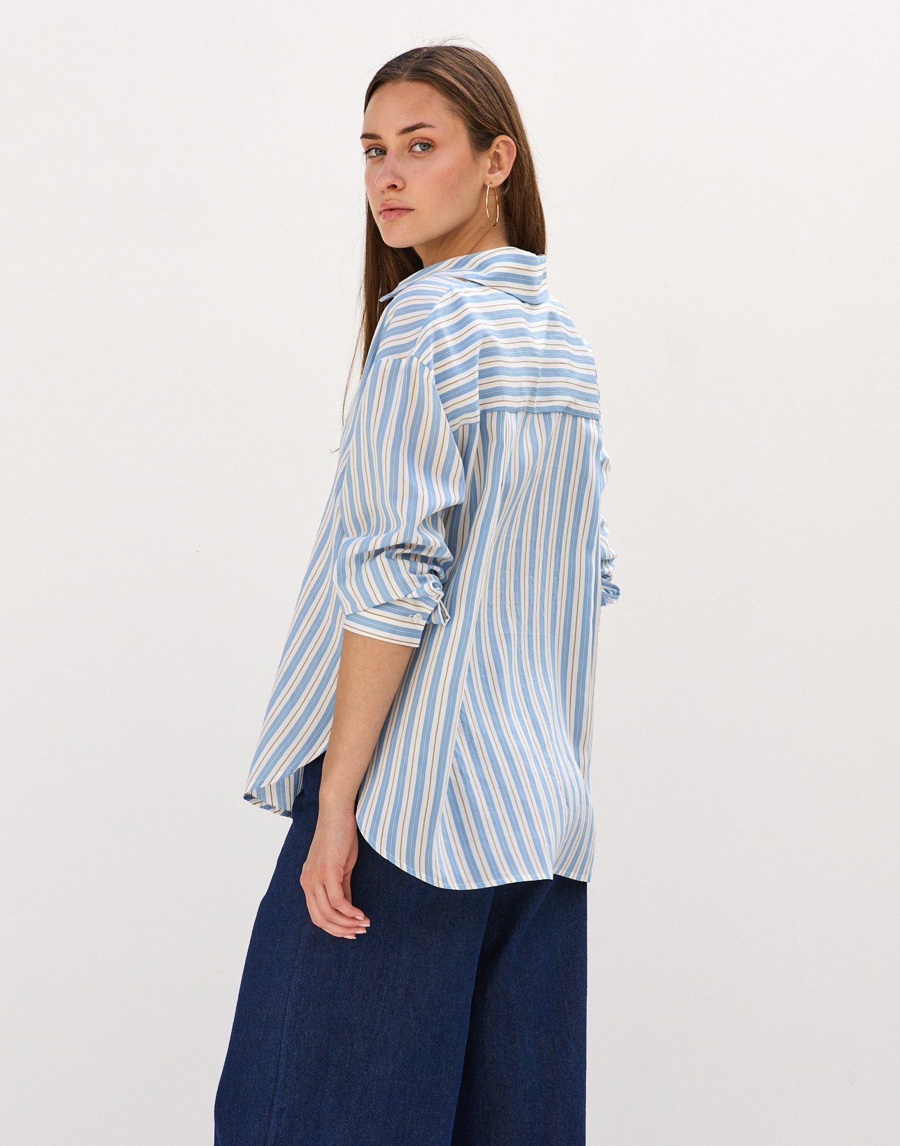 Oversized striped shirt