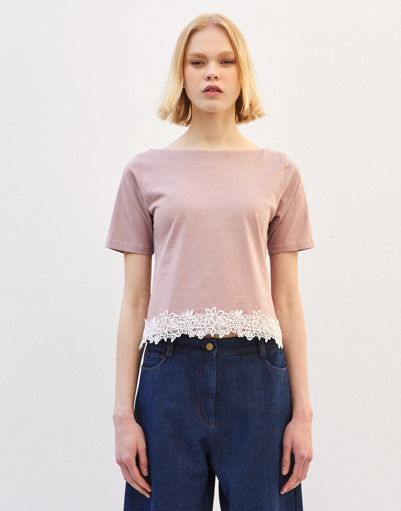 Top with lace