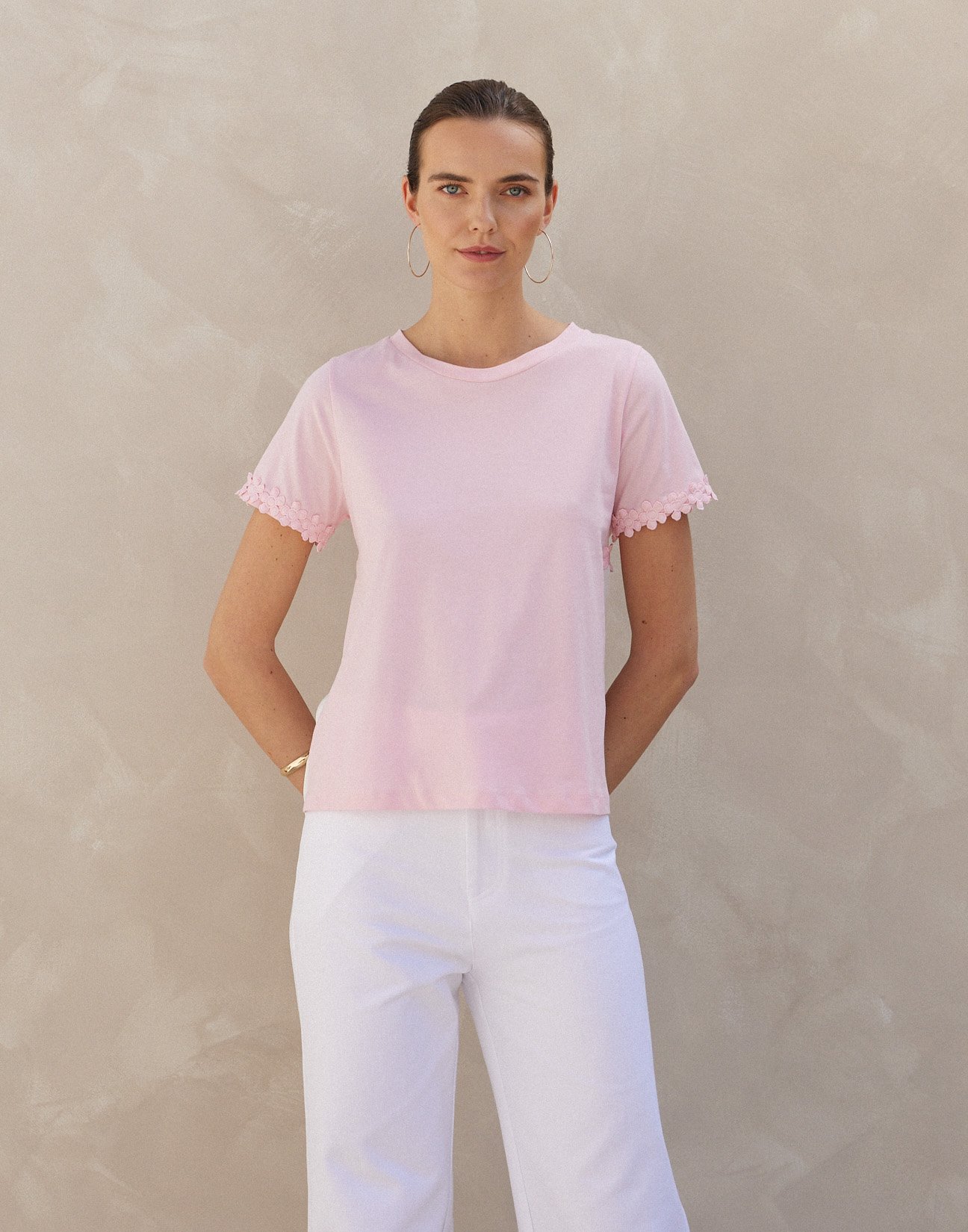 Matching fabric blouse