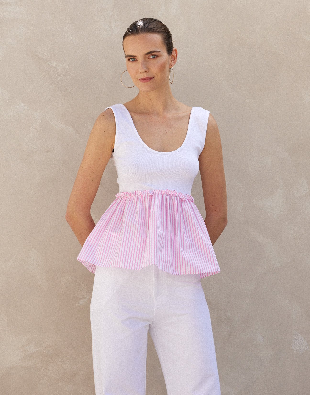 Matching fabric top