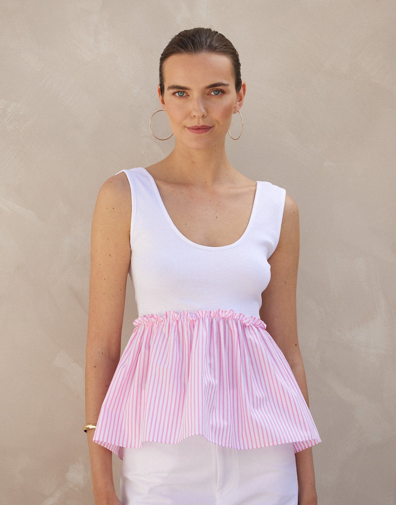 Matching fabric top