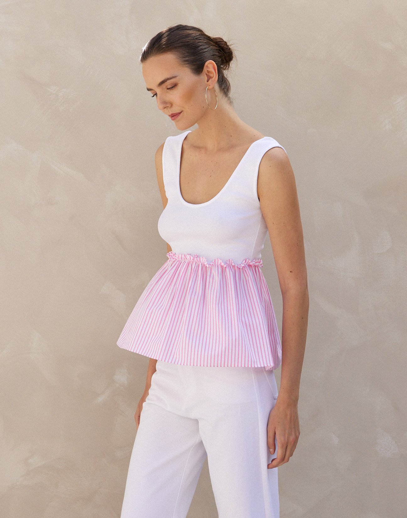 Matching fabric top