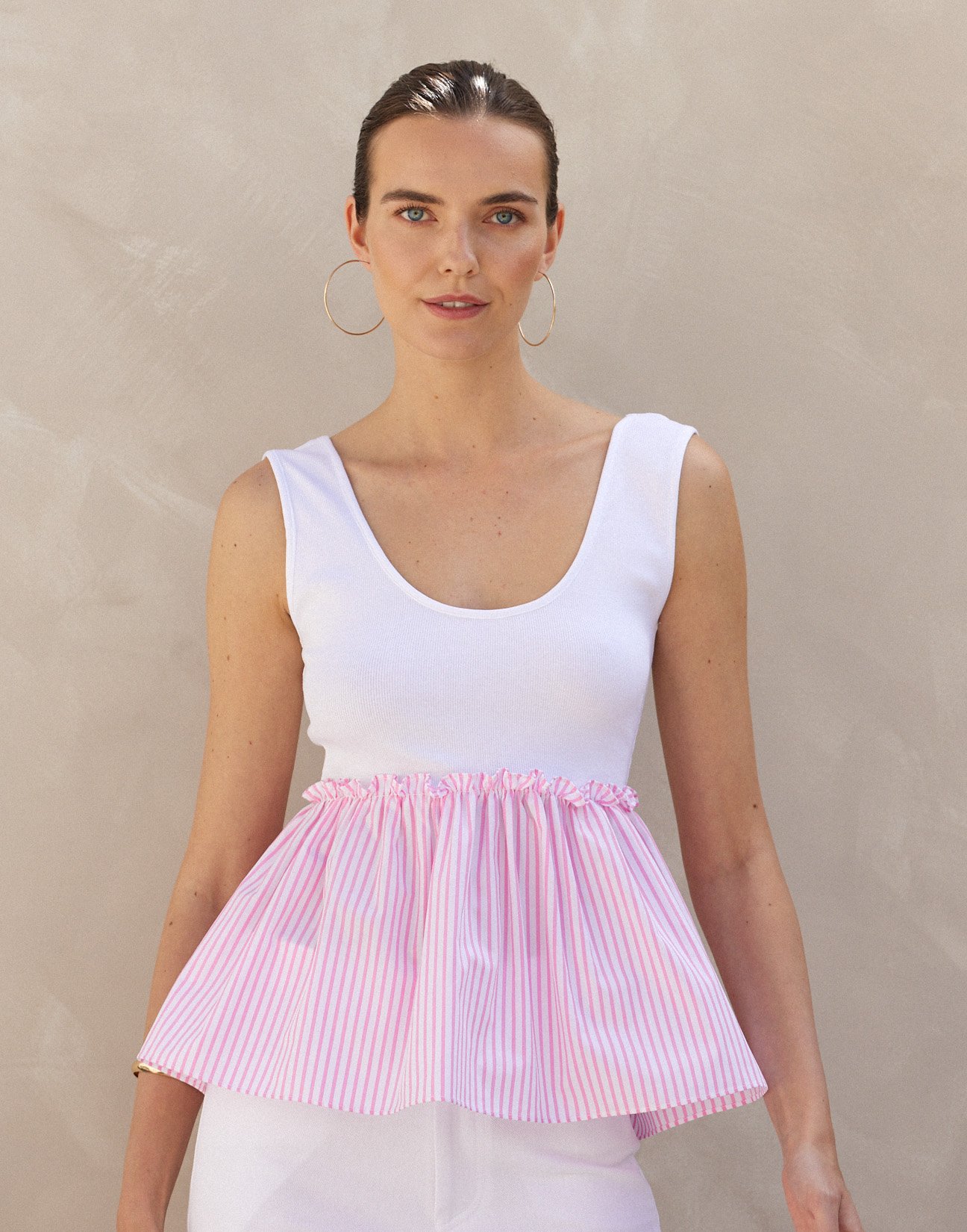 Matching fabric top