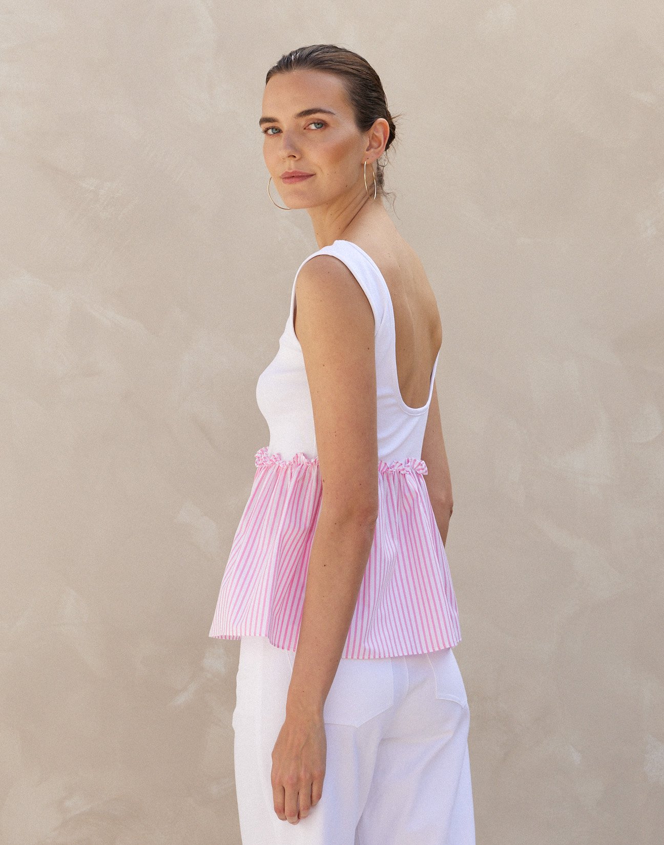 Matching fabric top