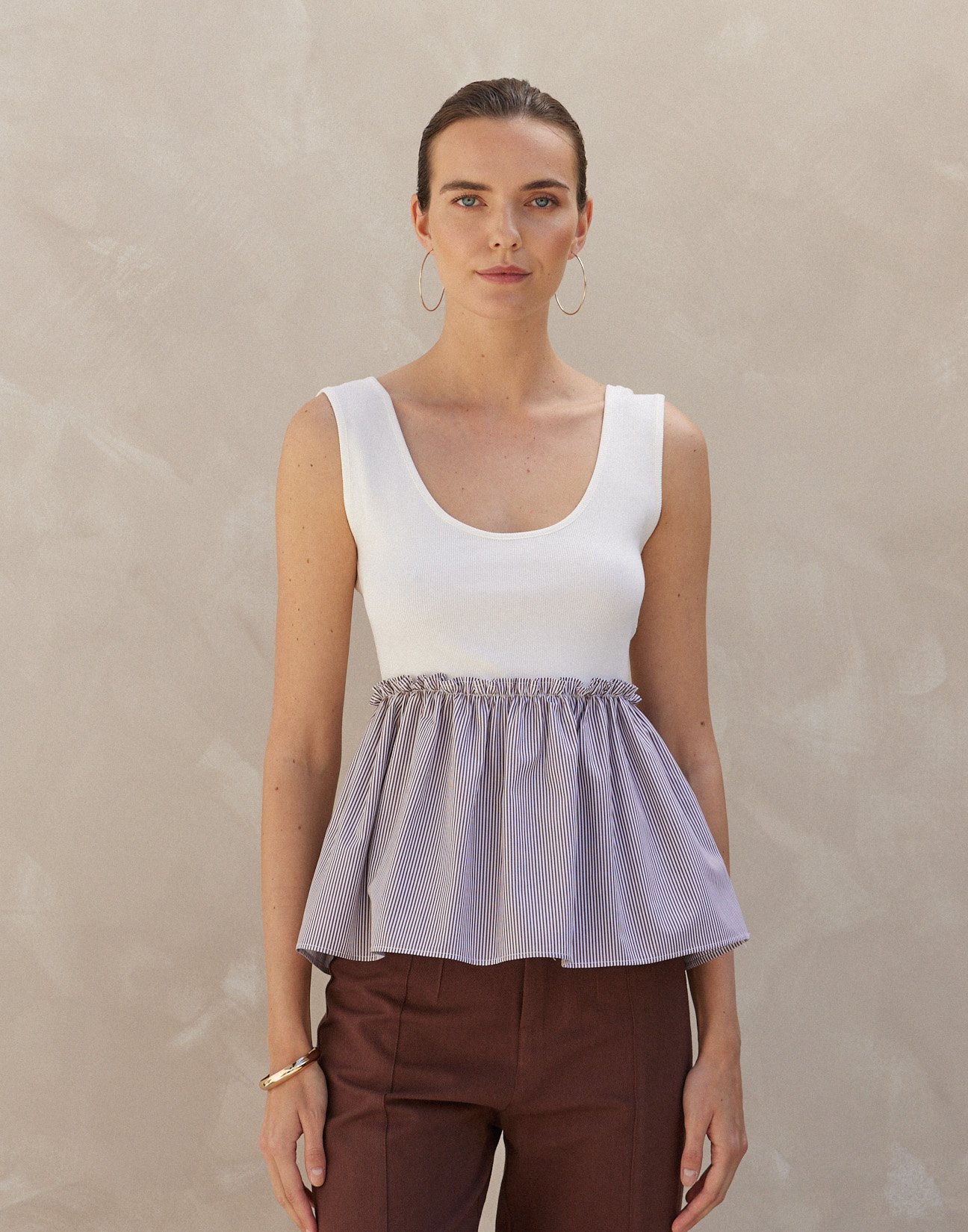 Matching fabric top