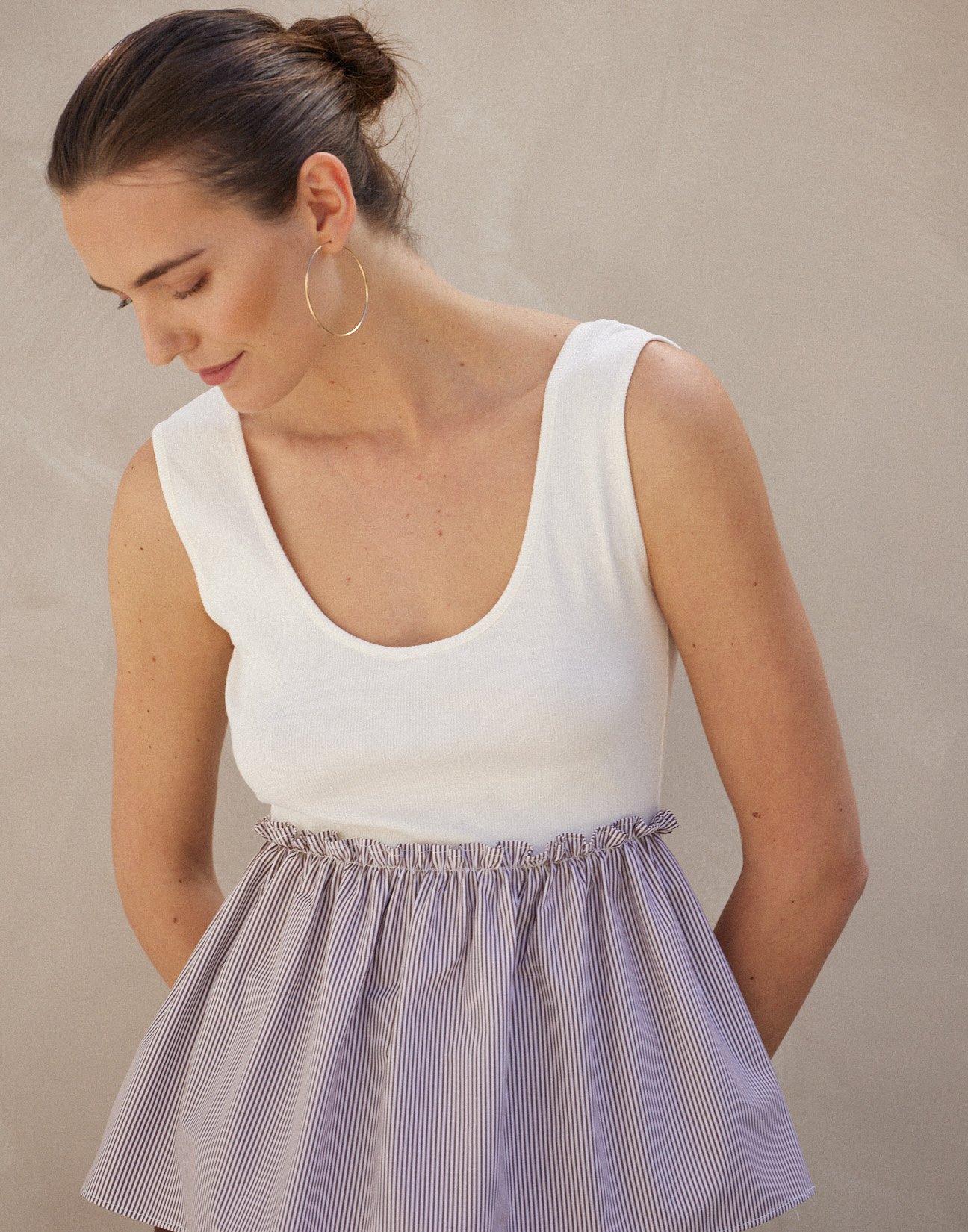 Matching fabric top