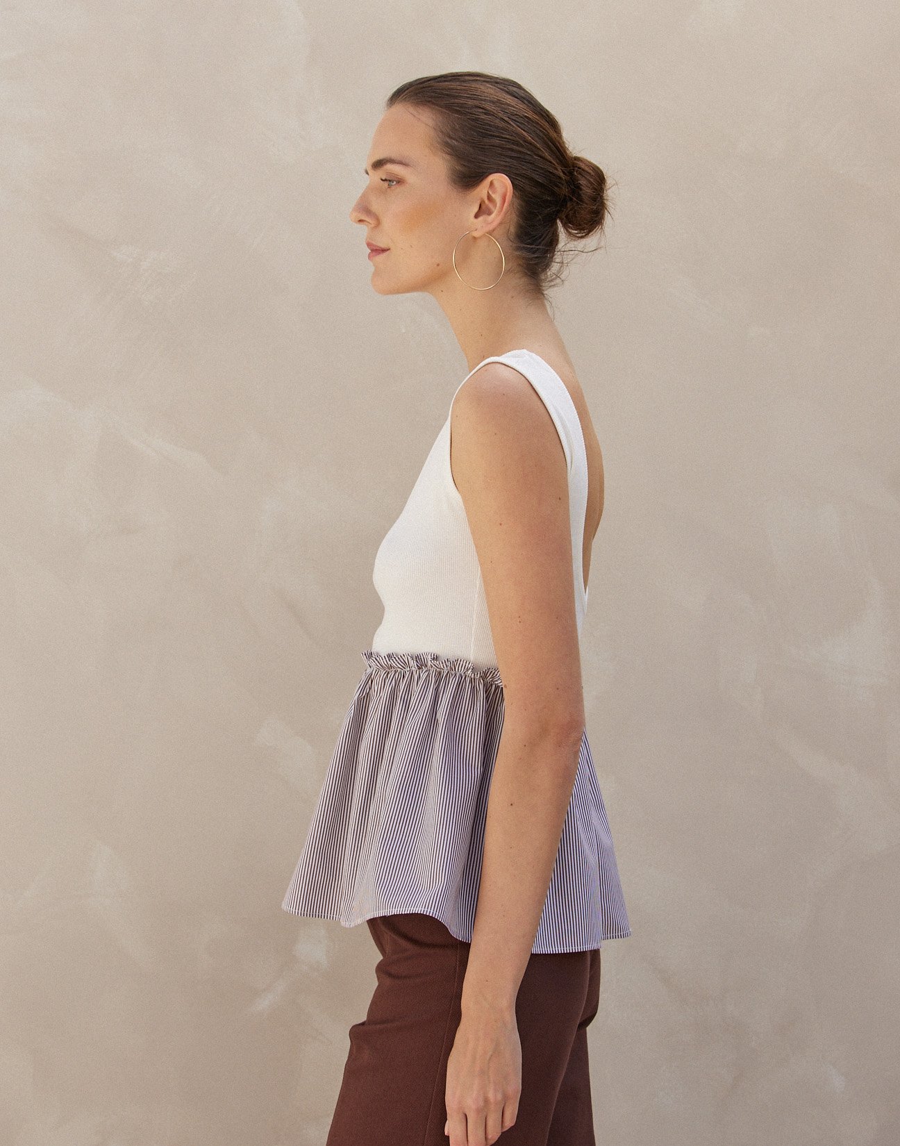 Matching fabric top