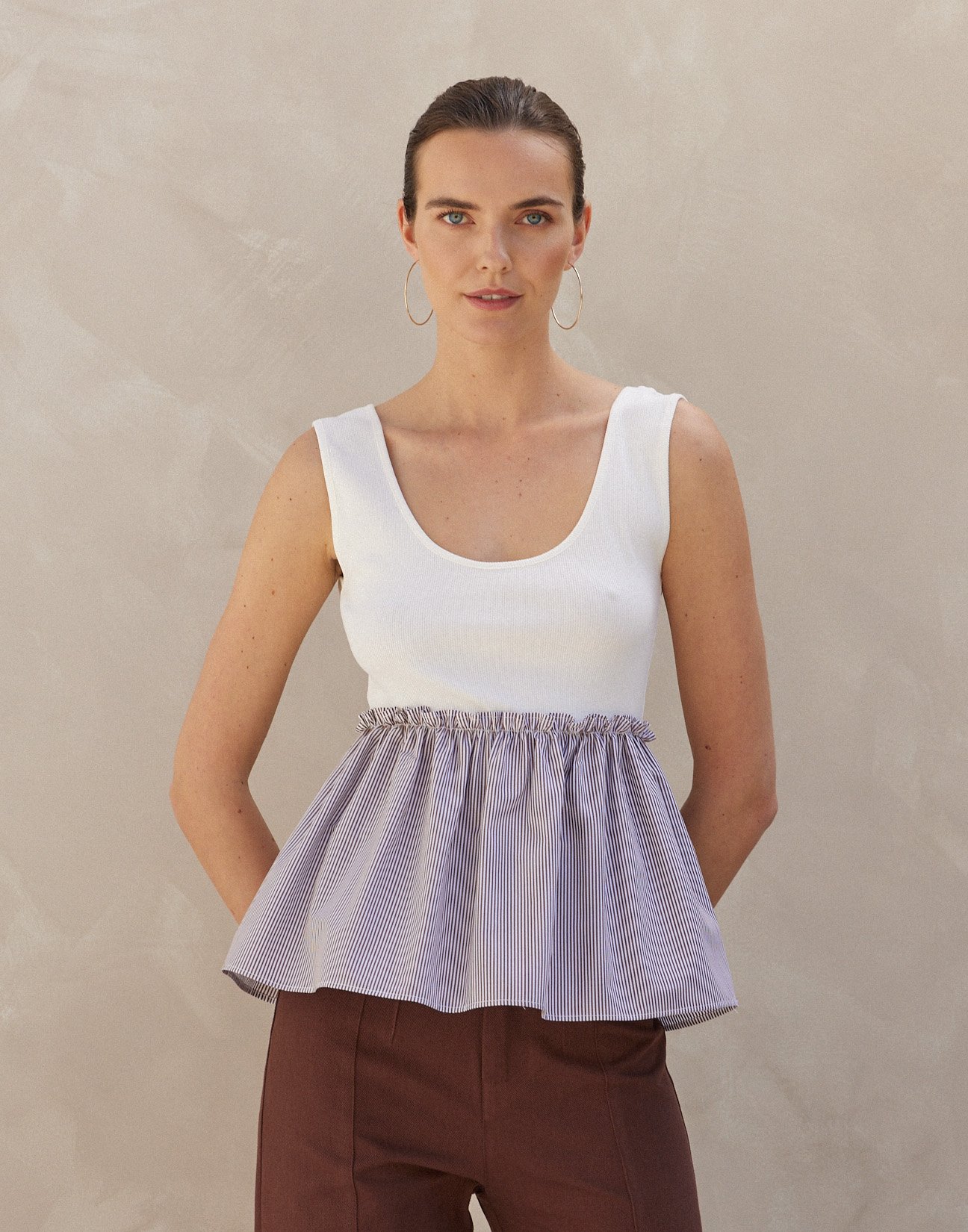 Matching fabric top