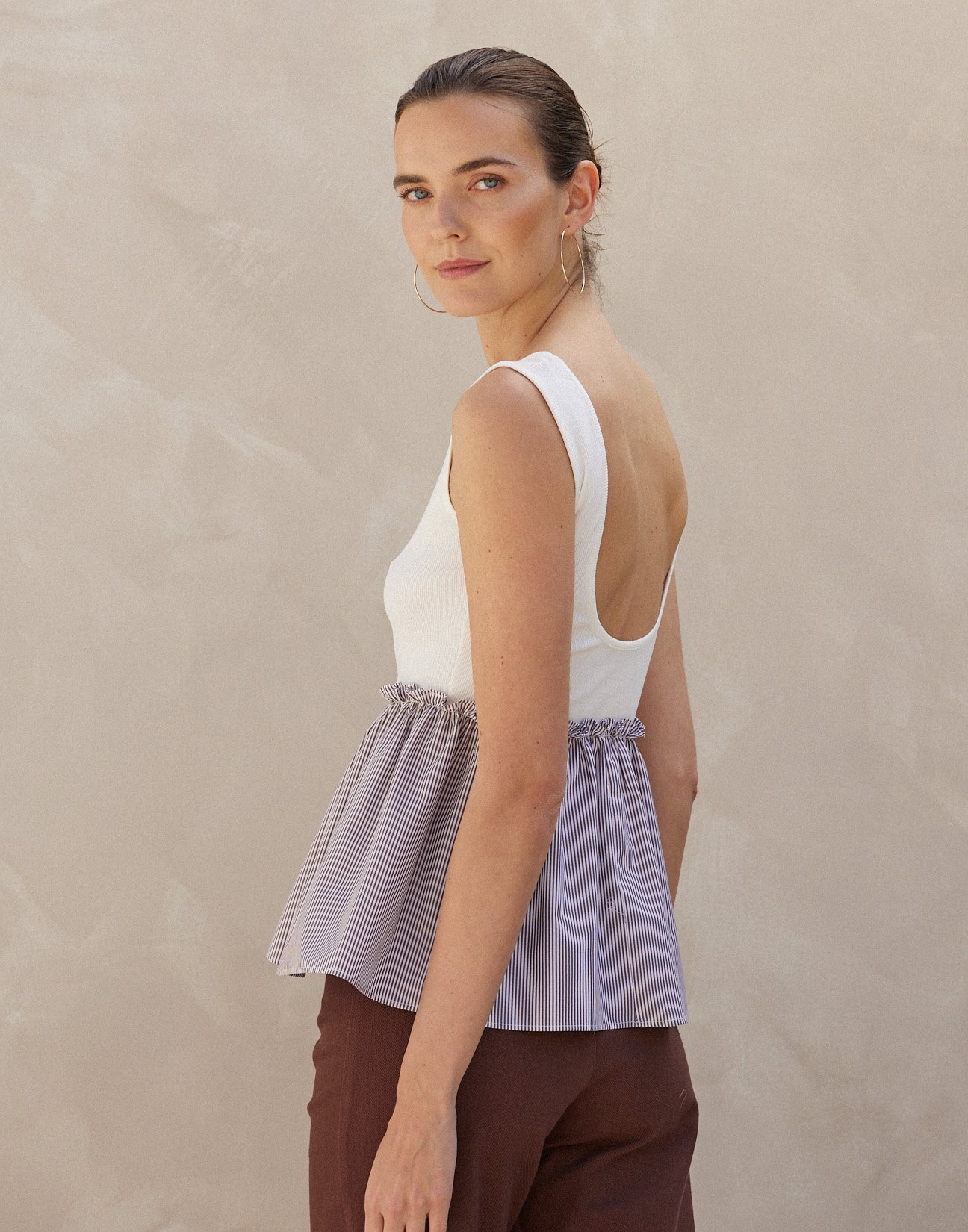 Matching fabric top