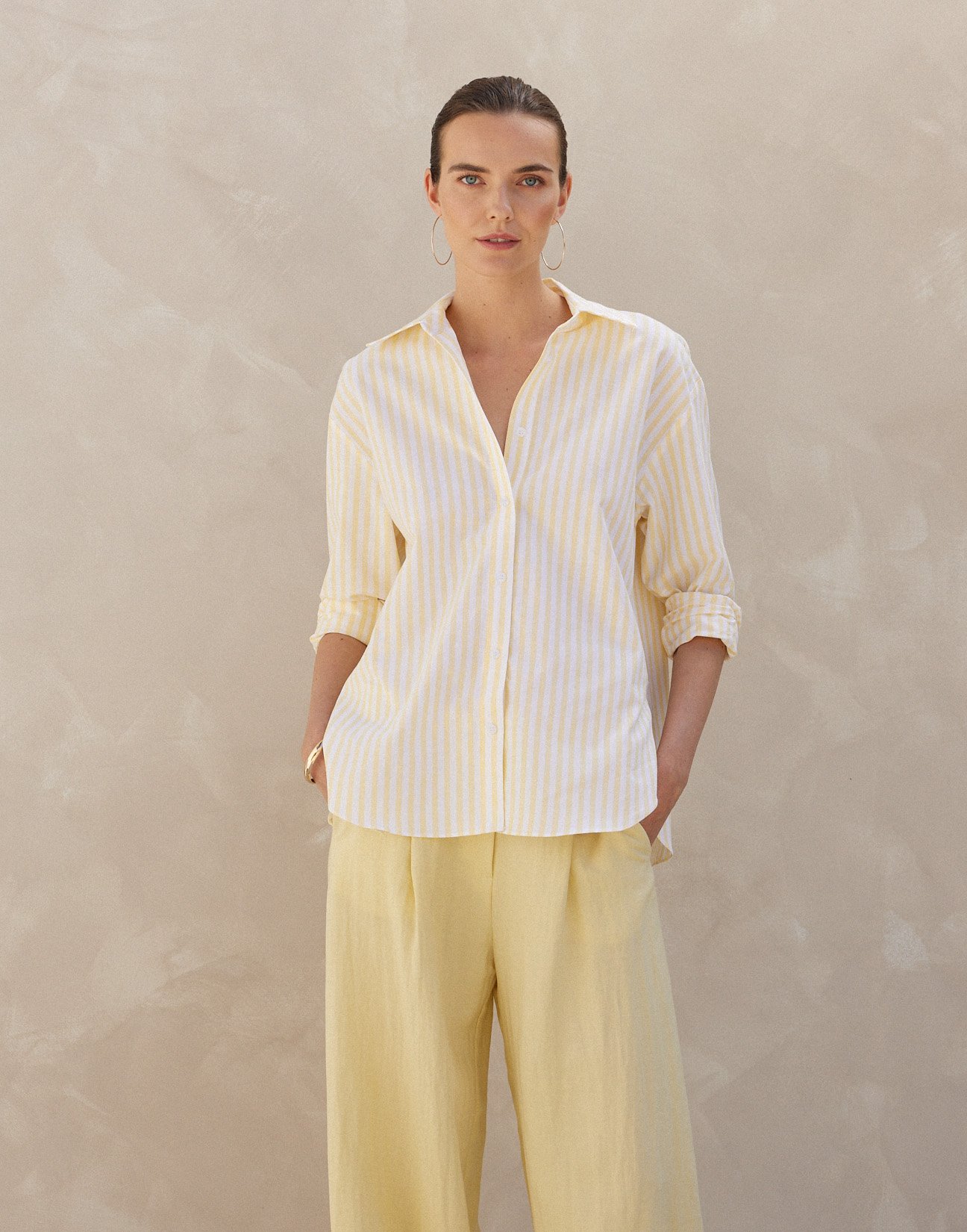 Striped linen shirt