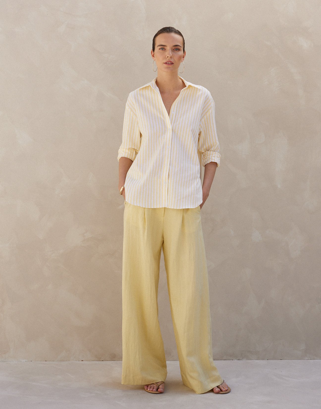 Striped linen shirt