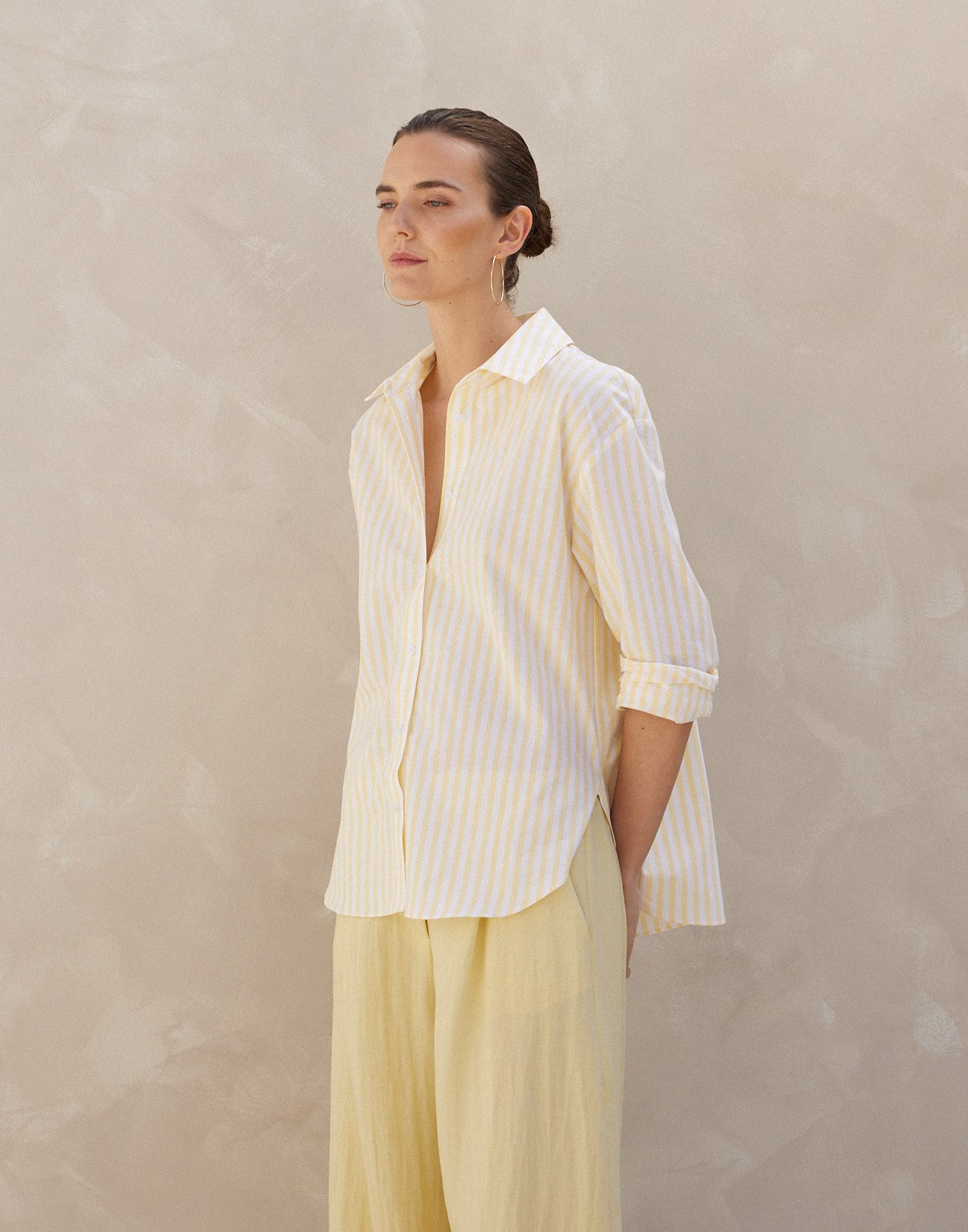 Striped linen shirt