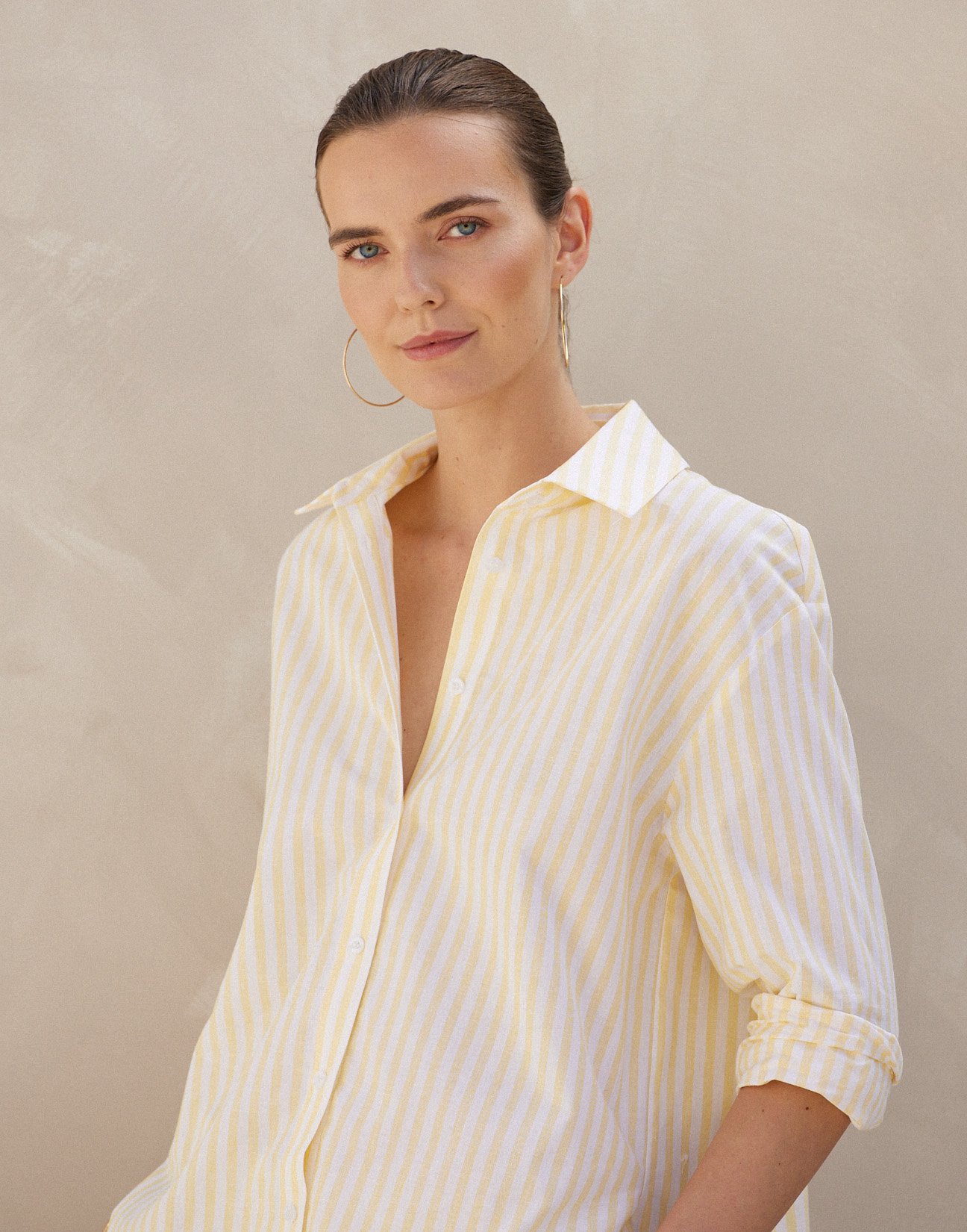 Striped linen shirt