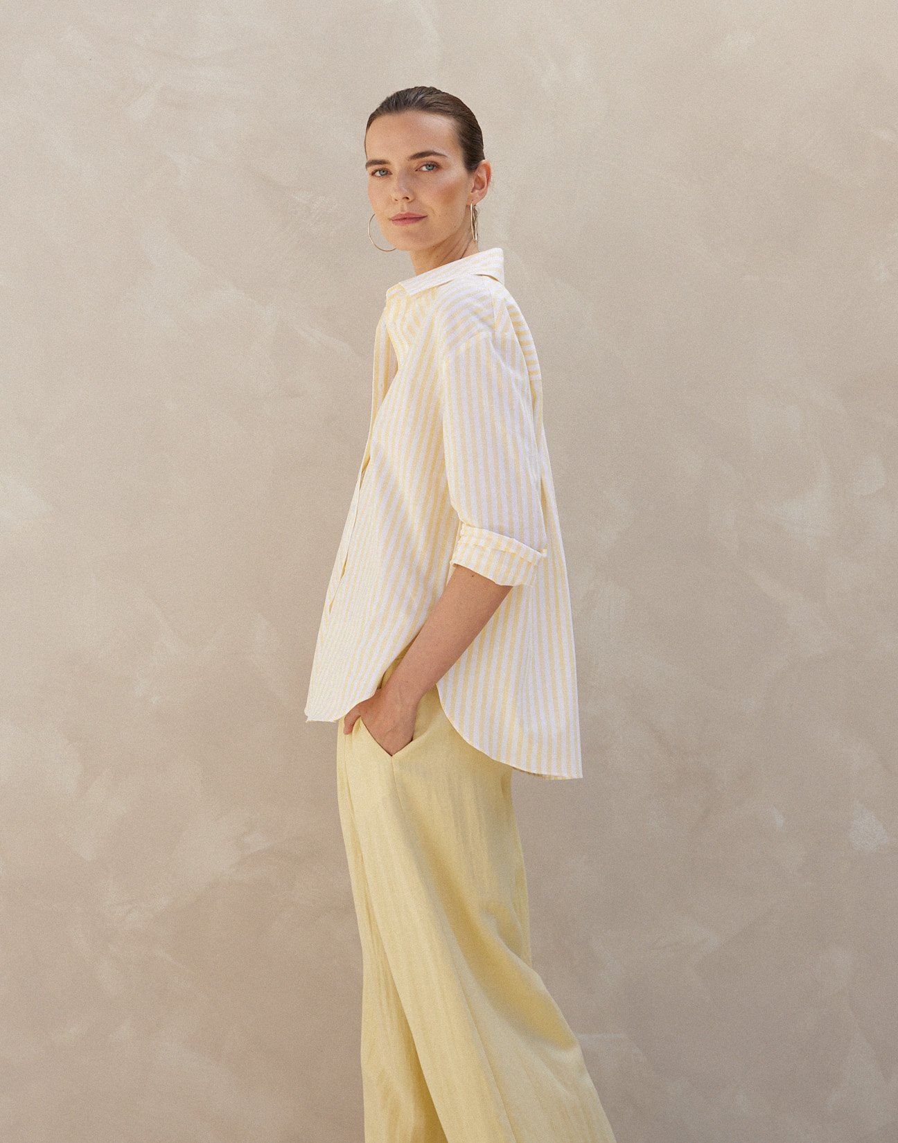 Striped linen shirt