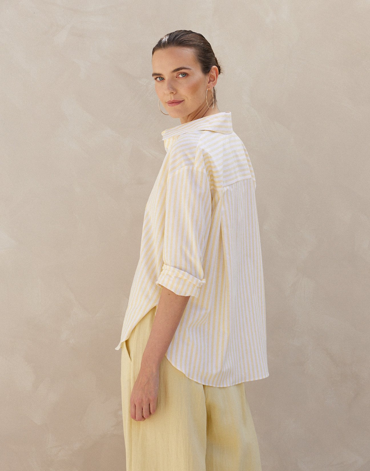 Striped linen shirt