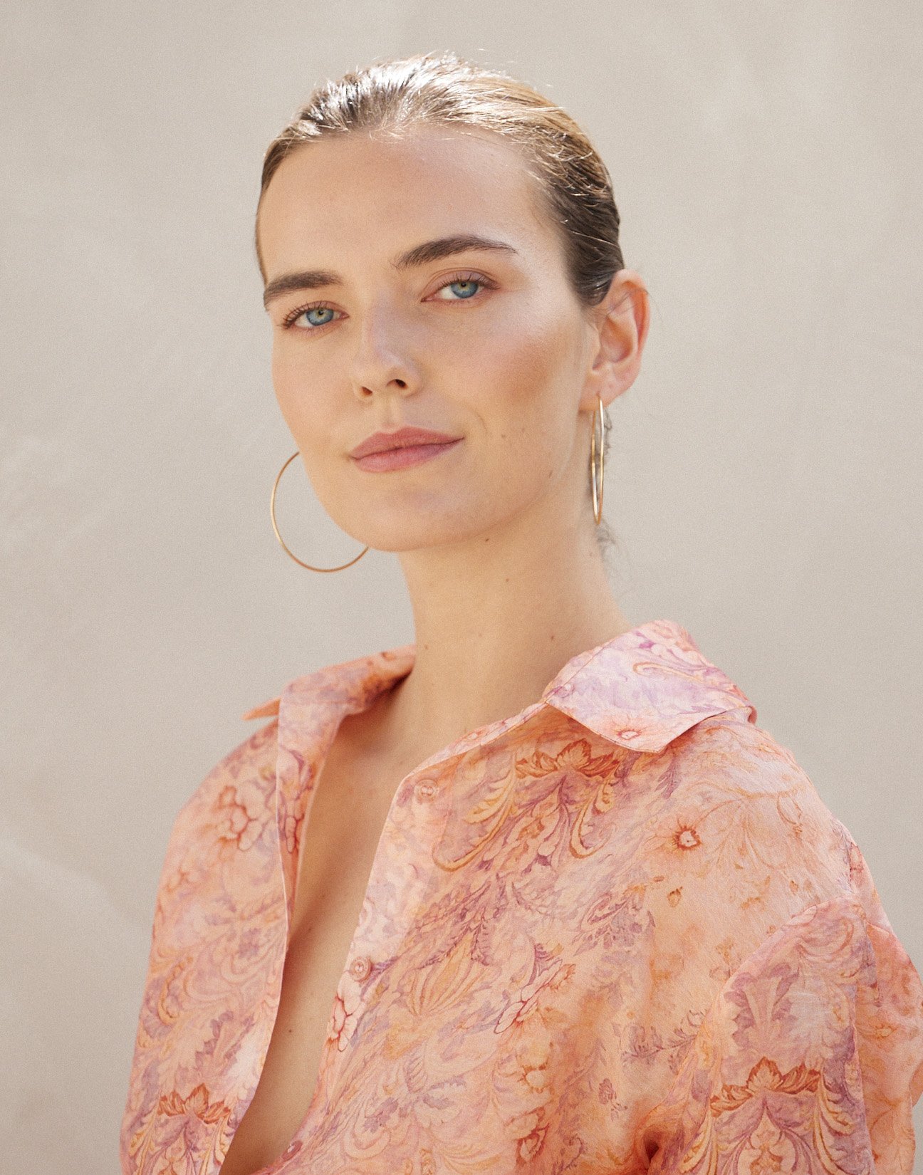Oversized printed shirt