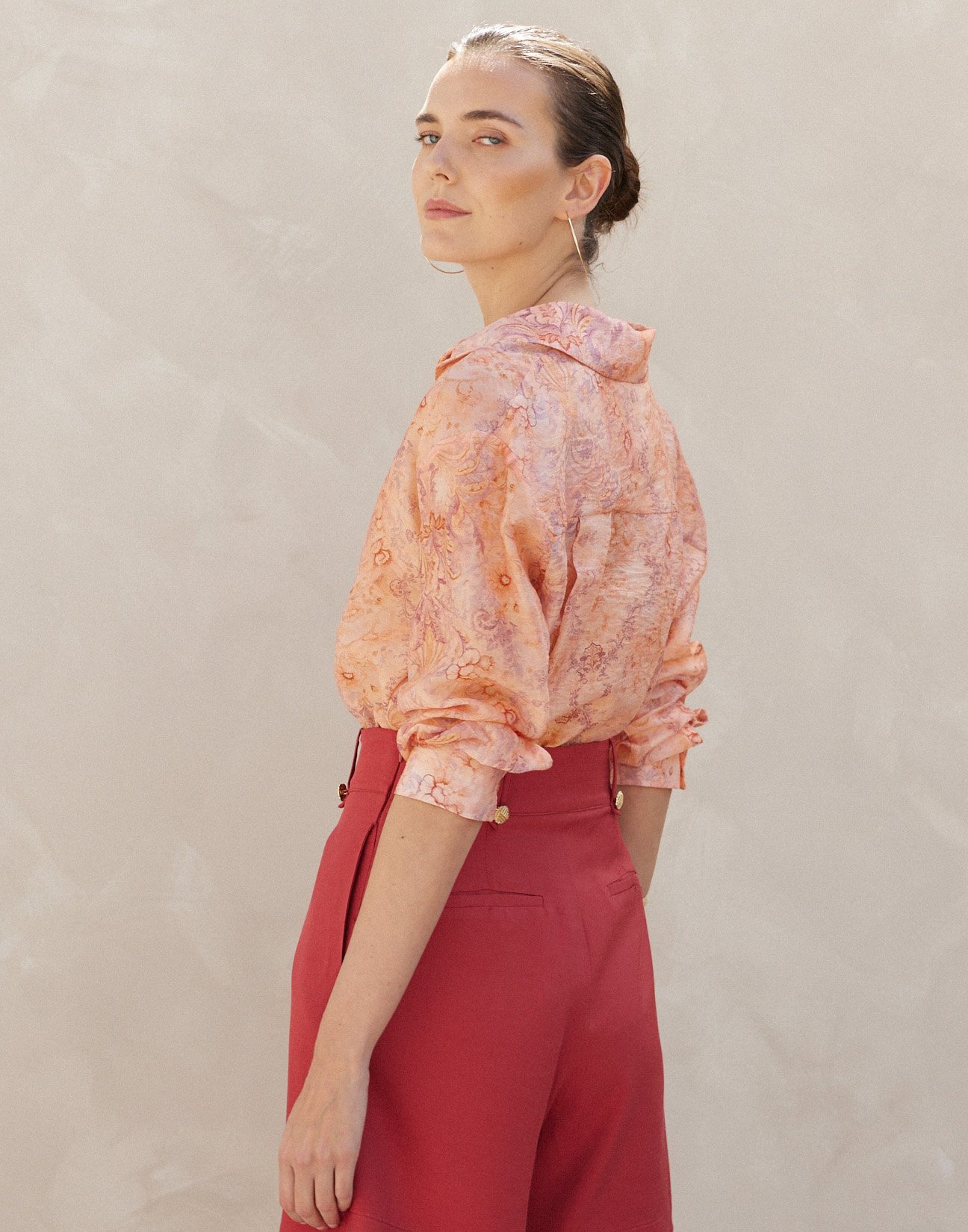 Oversized printed shirt