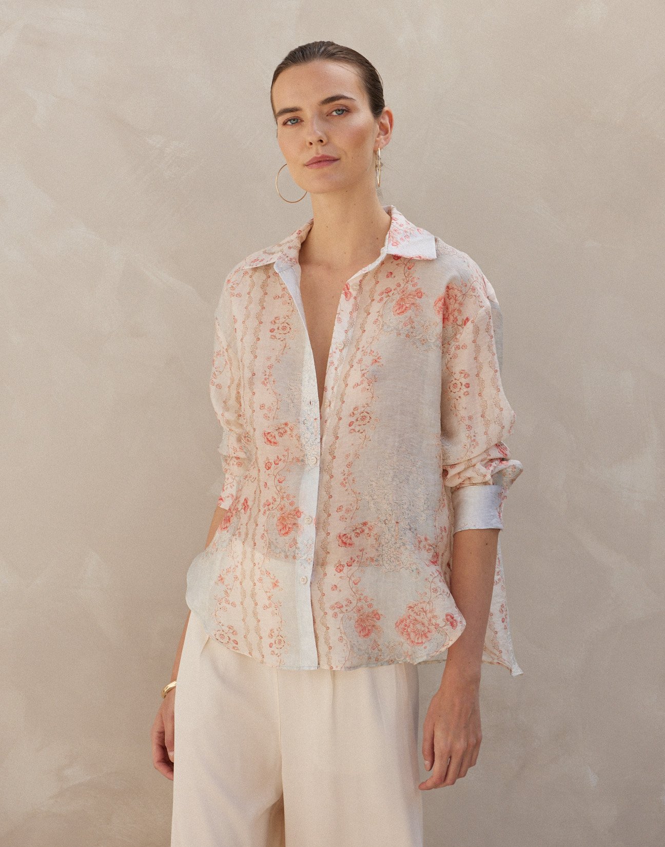 Oversized printed shirt