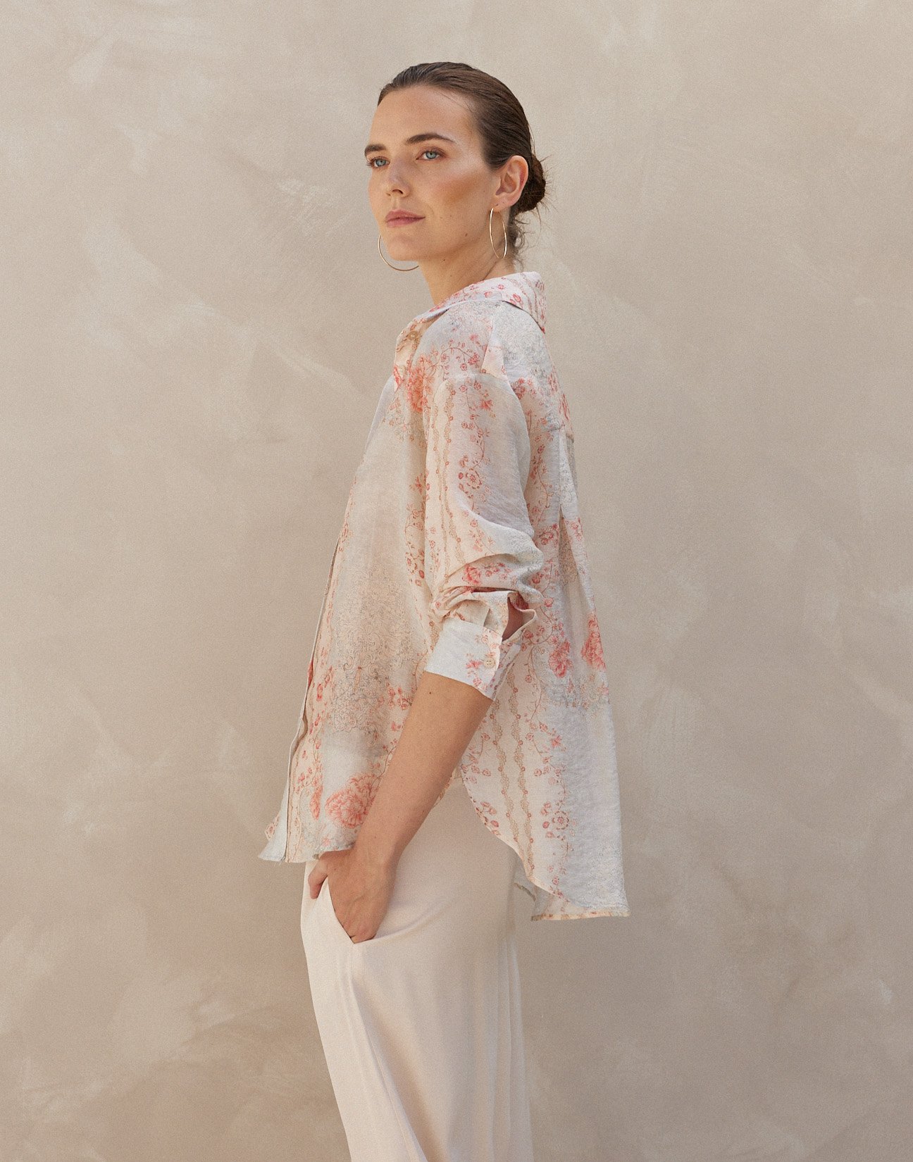 Oversized printed shirt
