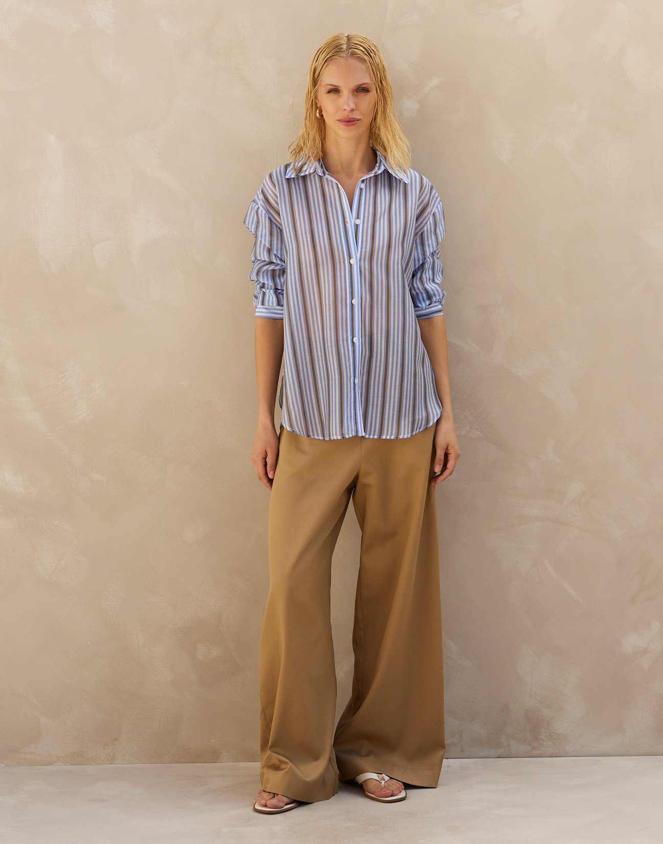 Oversized striped shirt