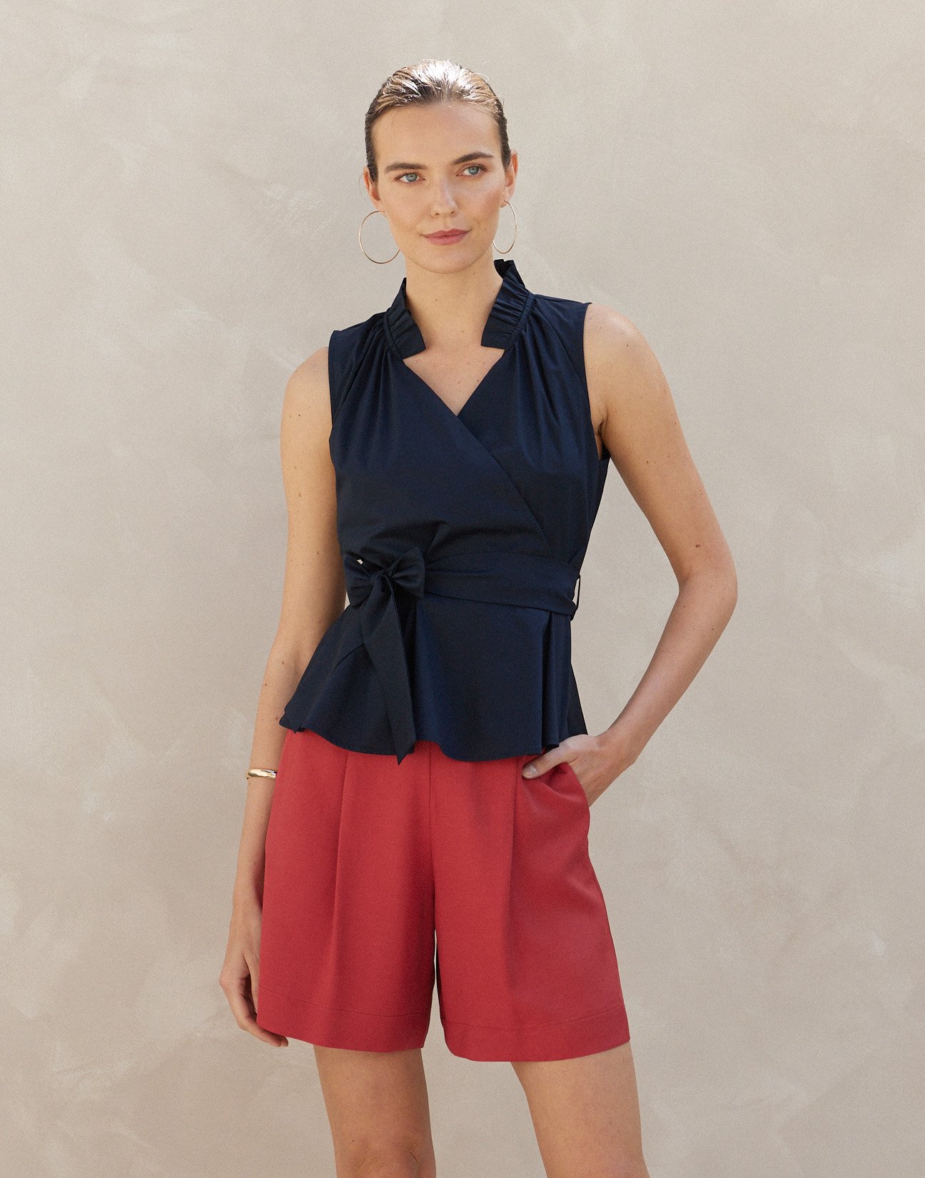 Poplin top