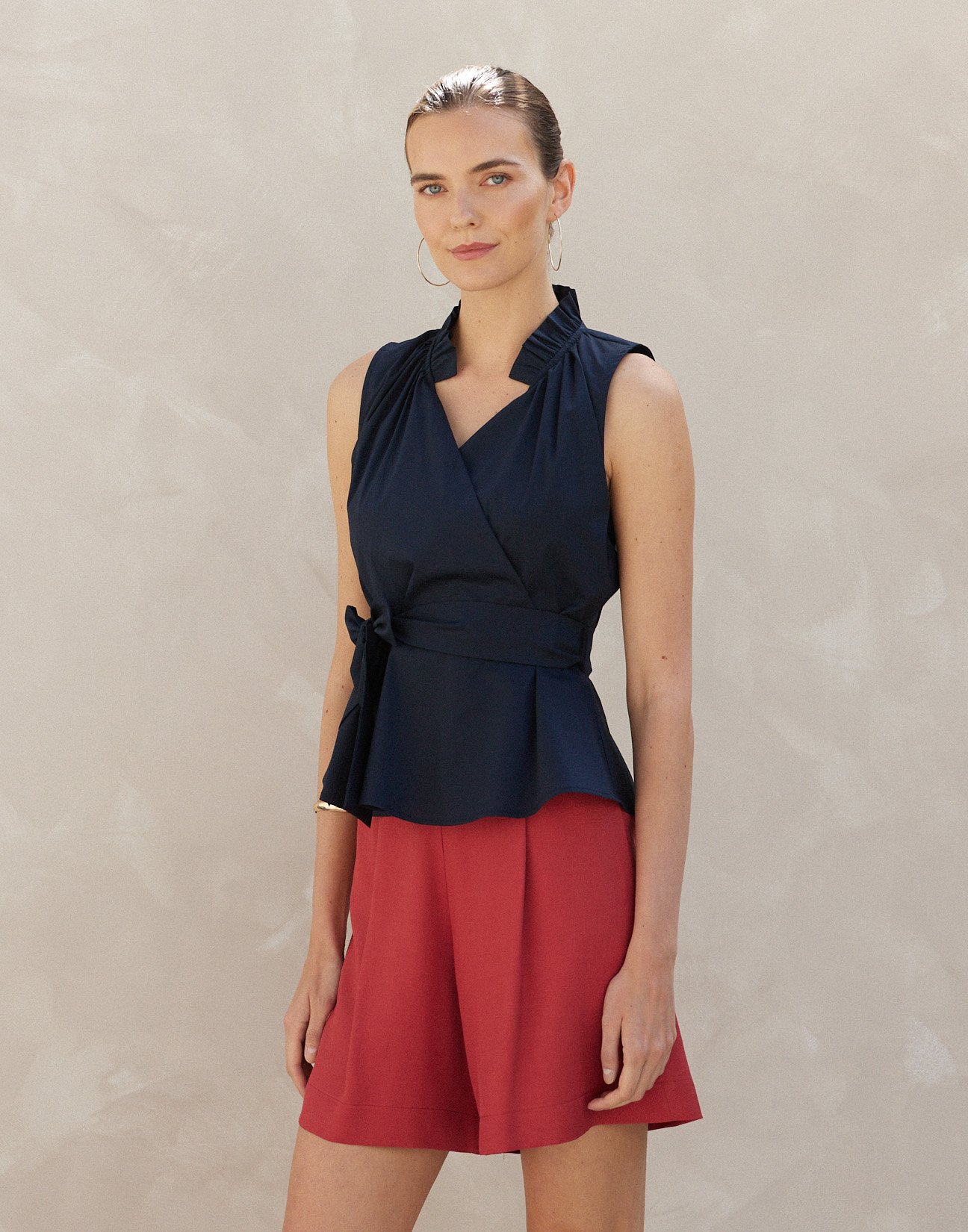 Poplin top